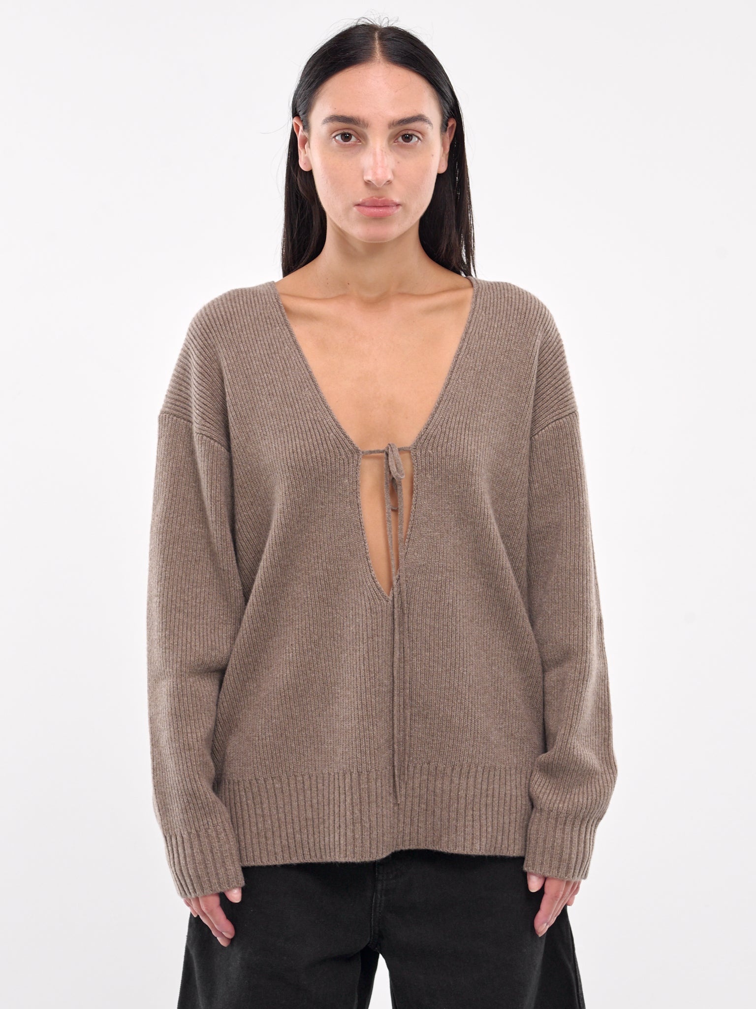 Cashmere V-Neck Sweater - 1