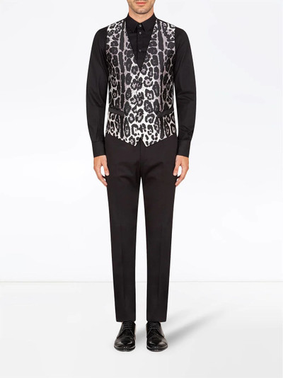 Dolce & Gabbana leopard-print waistcoat outlook