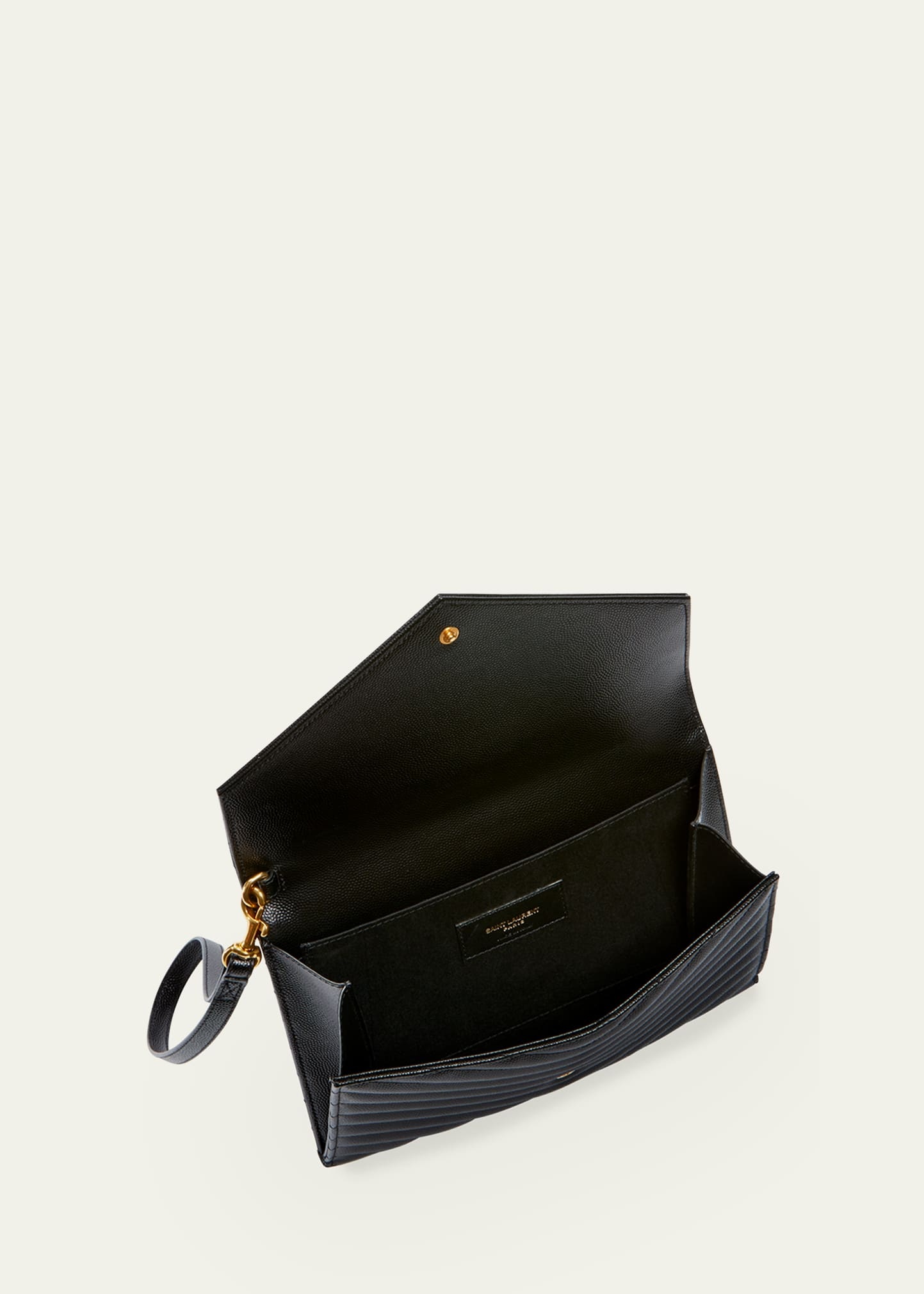 YSL Monogram Grain de Poudre Clutch Bag - 4