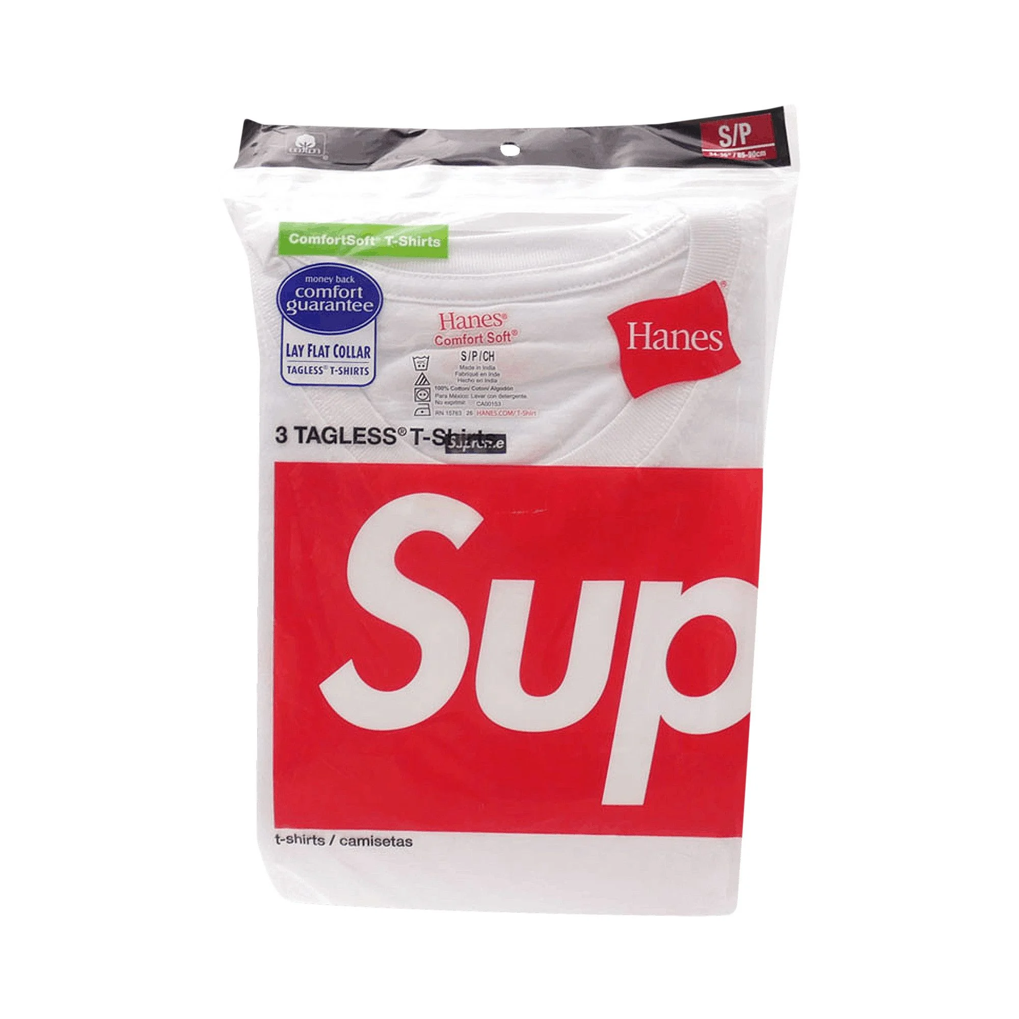Supreme x Hanes Tagless Tees (3 Pack) 'White' - 1