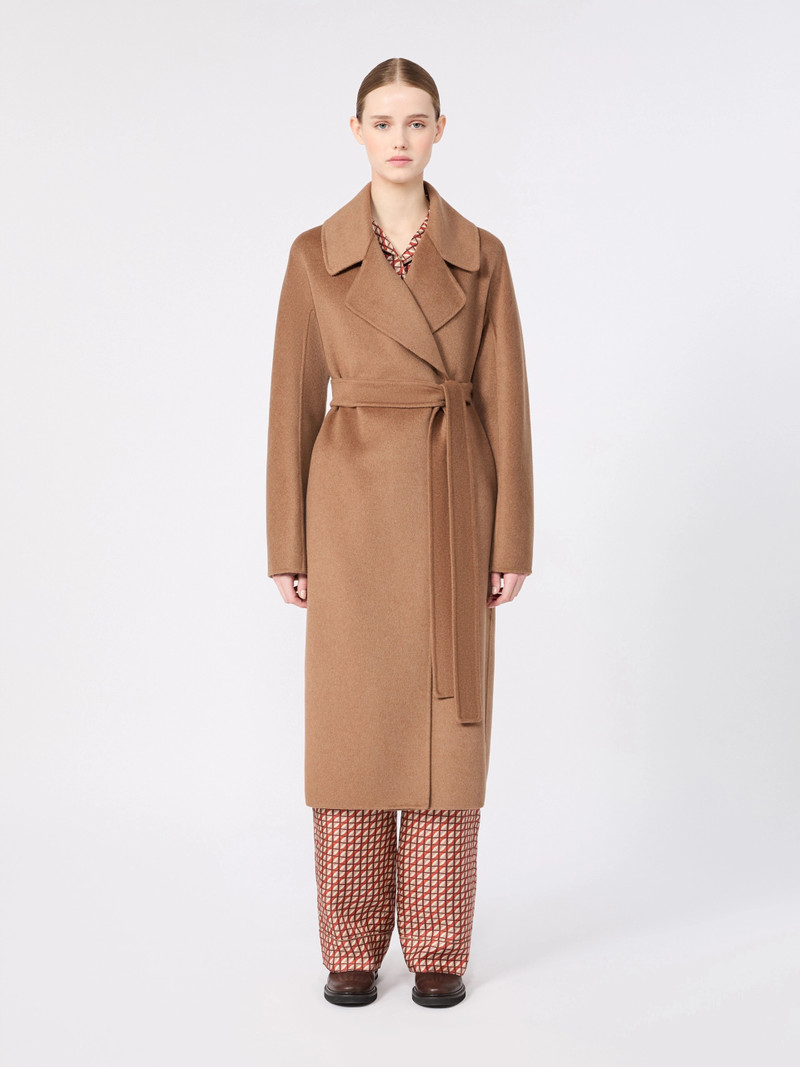 ARIS Wool, cashmere and angora midi coat - CAMEL 3