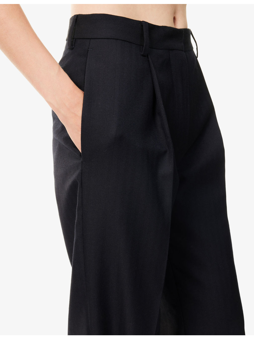 Portias Wide-Leg Wool Trousers - 5