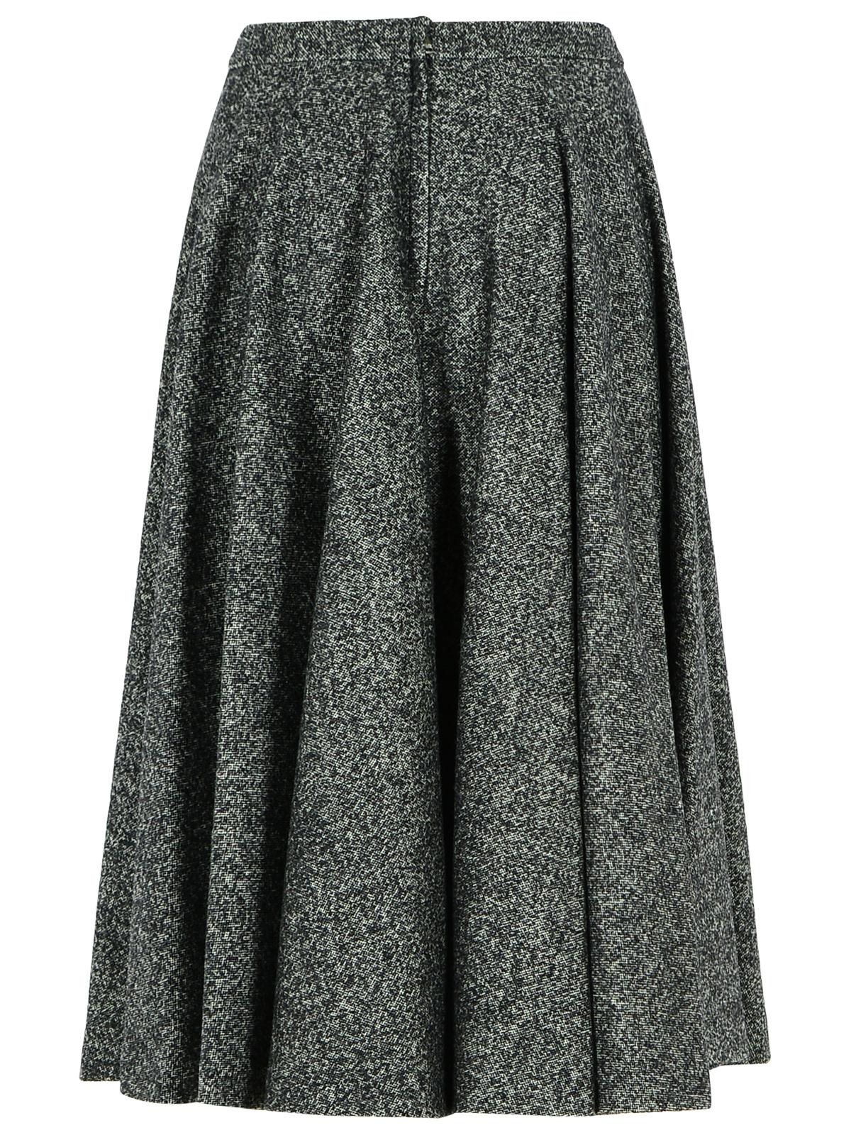Dolce & Gabbana Two-Tone Virgin Wool Blend Skirt Women - 3