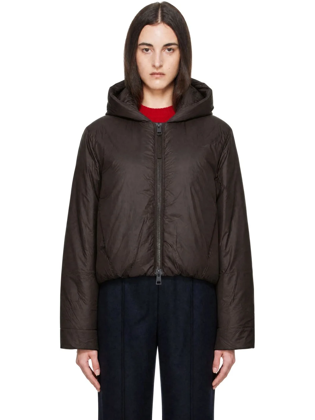 Brown Elba Down Jacket - 1