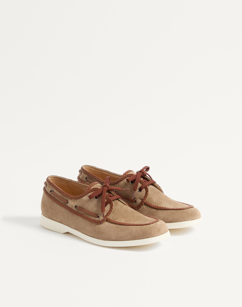 Valentino PALM AVENUE CRUST AND NAPPA LEATHER BOAT SHOE outlook