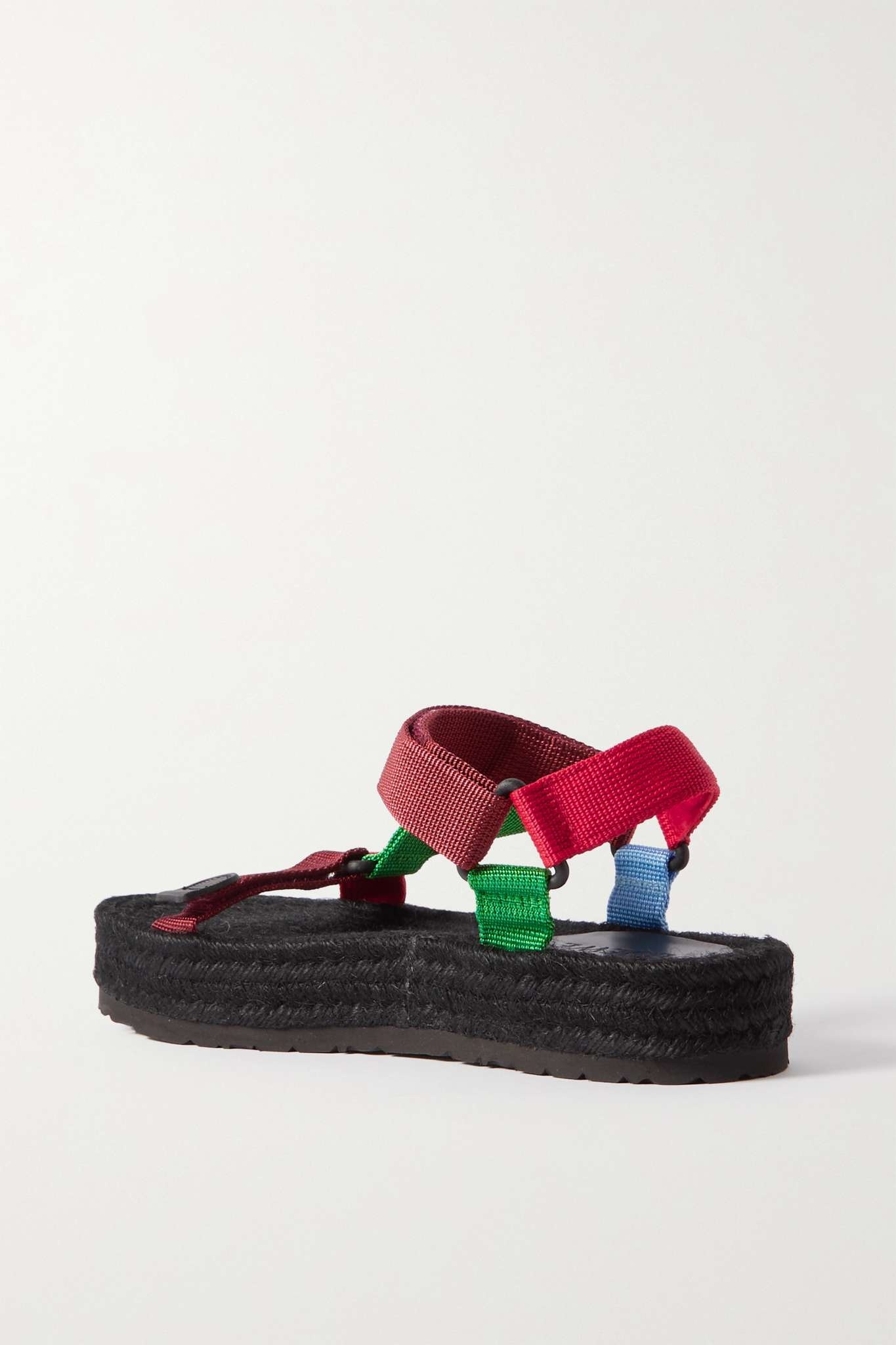 + Paula's Ibiza color-block webbing espadrille sandals - 3