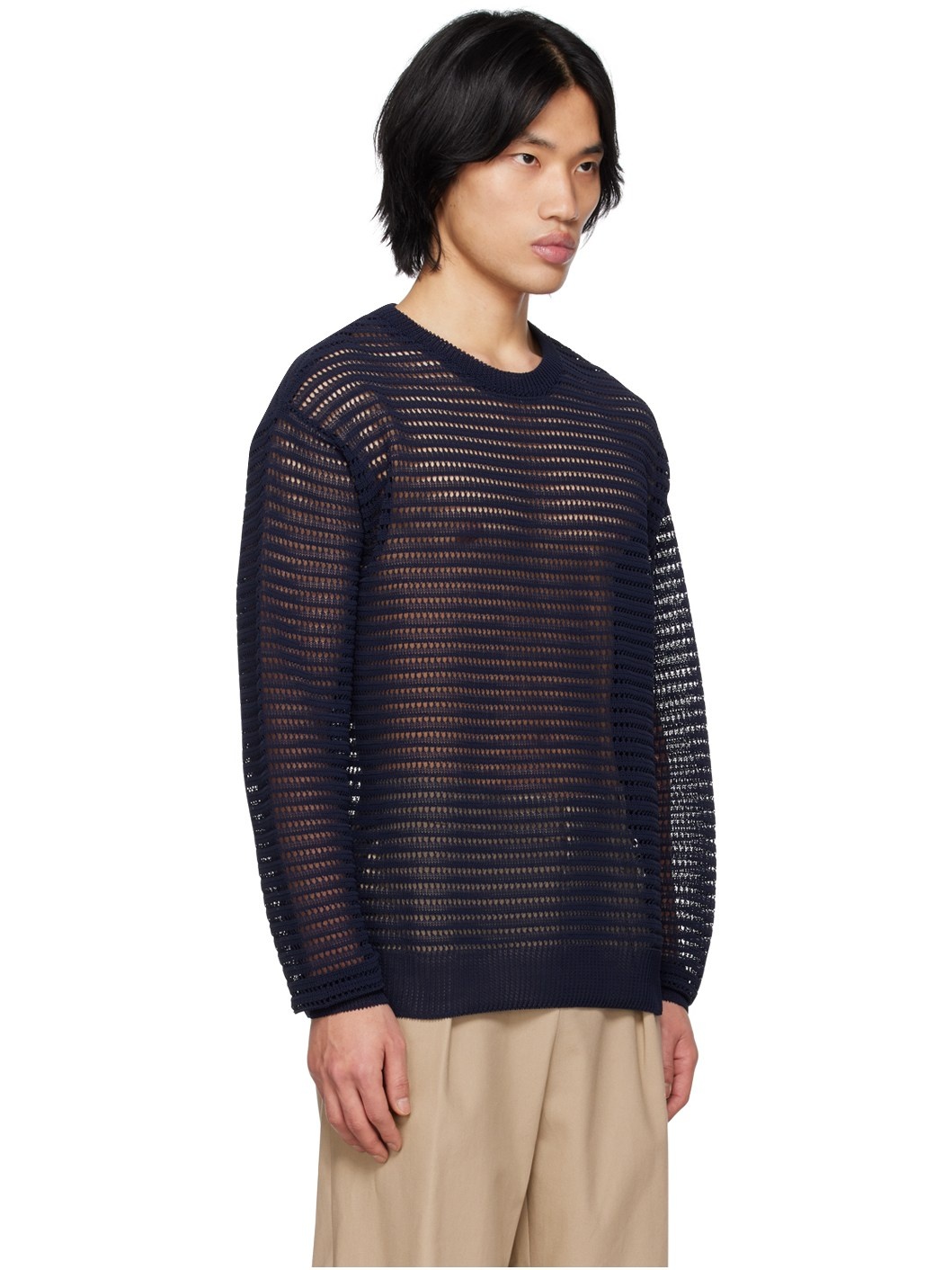 Navy Crewneck Sweater - 2