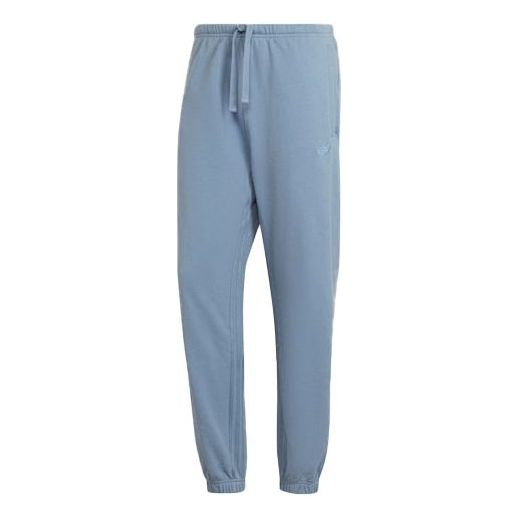 Men's adidas originals Logo Solid Color Bundle Feet Sports Pants/Trousers/Joggers Blue HD4817 - 1