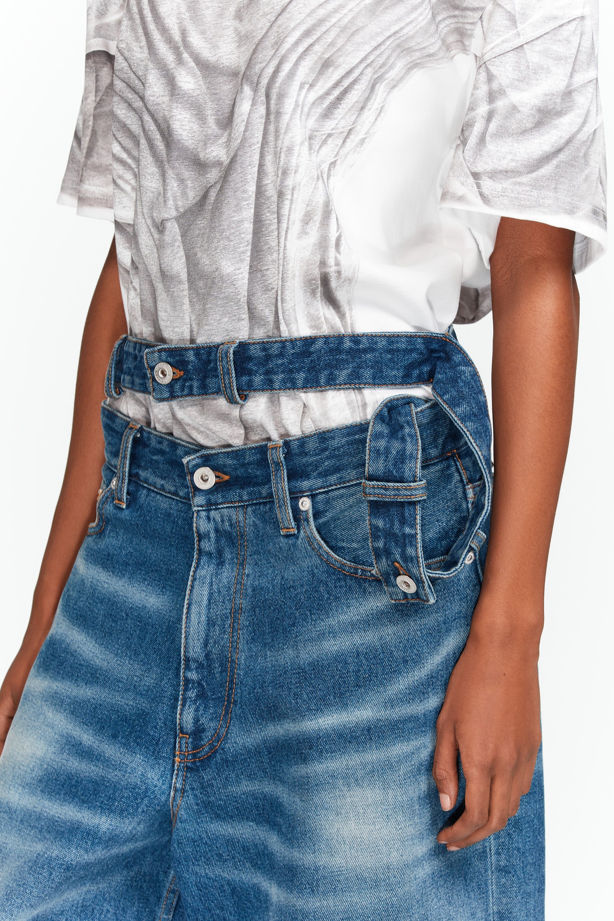 Multi Waistband Jeans - 3