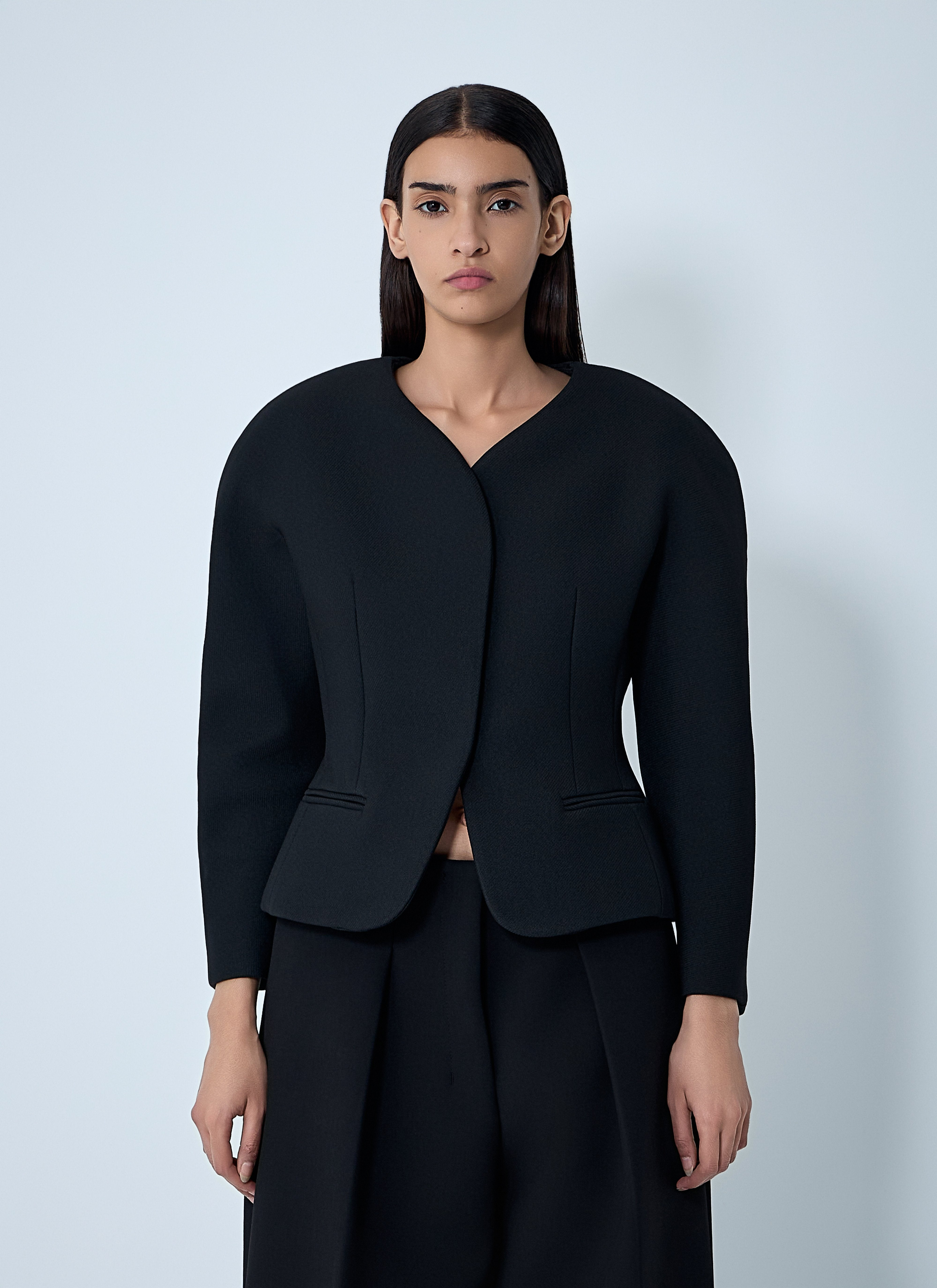 Jacquemus Women La Petite Veste Ovalo Jacket - 1
