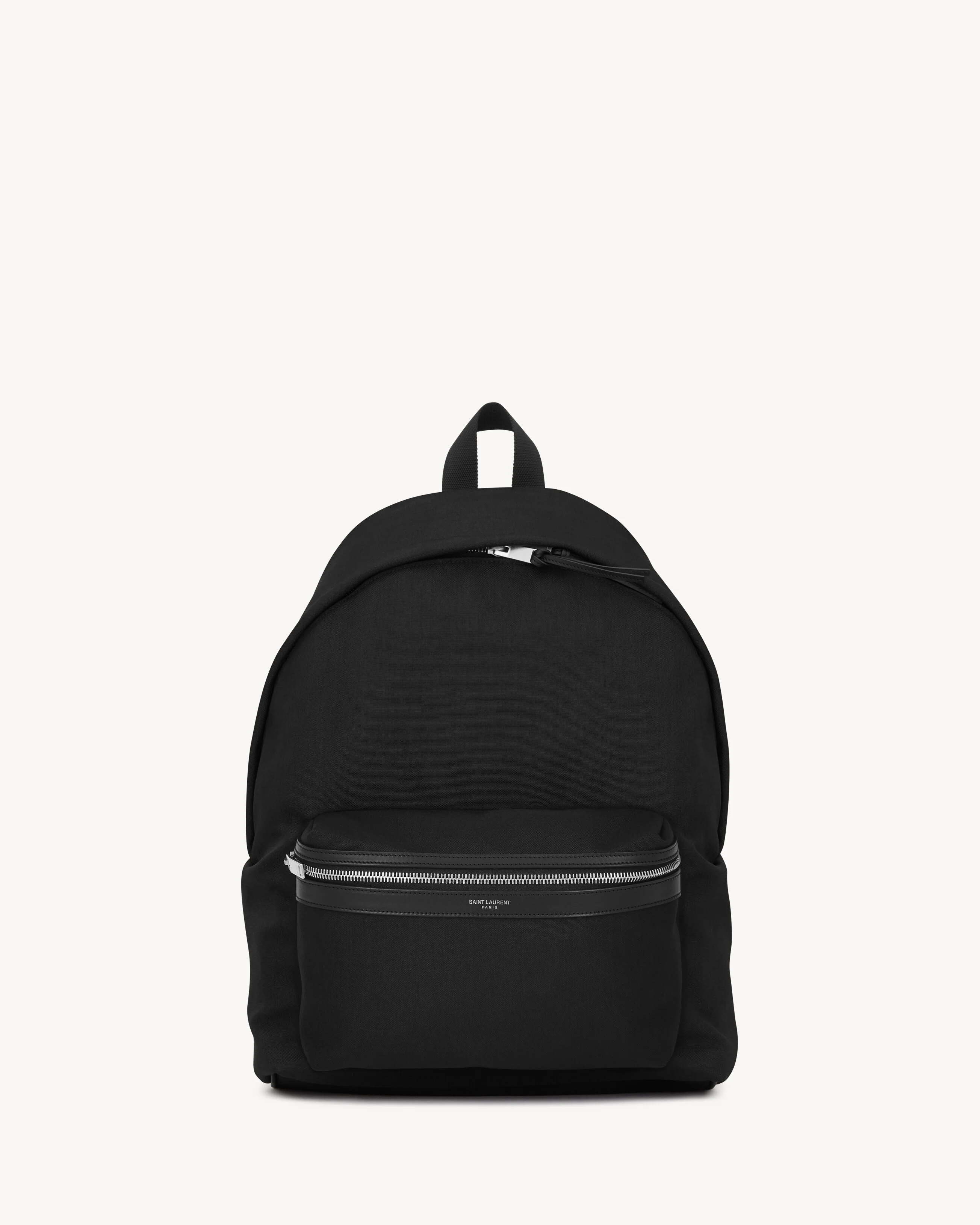 CITY BACKPACK IN CANVAS, NYLON AND LEATHER - 1