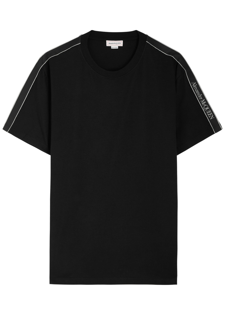 Alexander Mcqueen Logo-jacquard Cotton T-shirt - 1