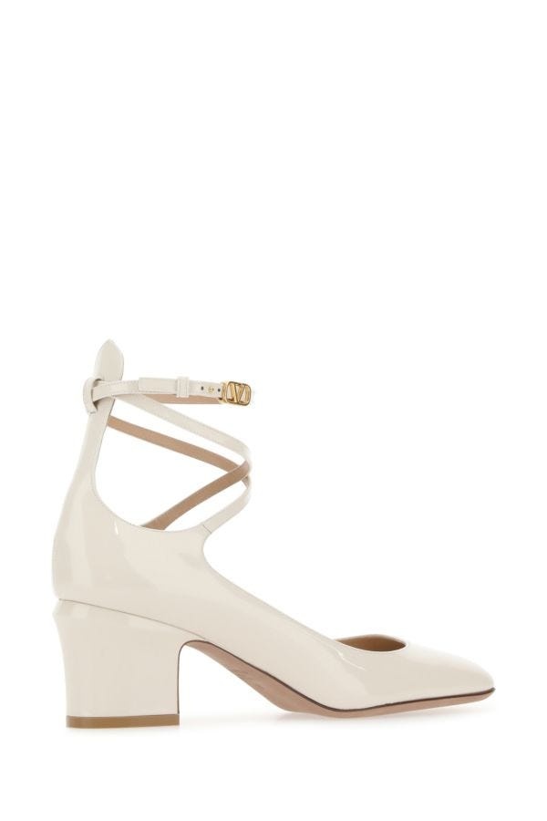 Ivory leather Tan-Go pumps - 3