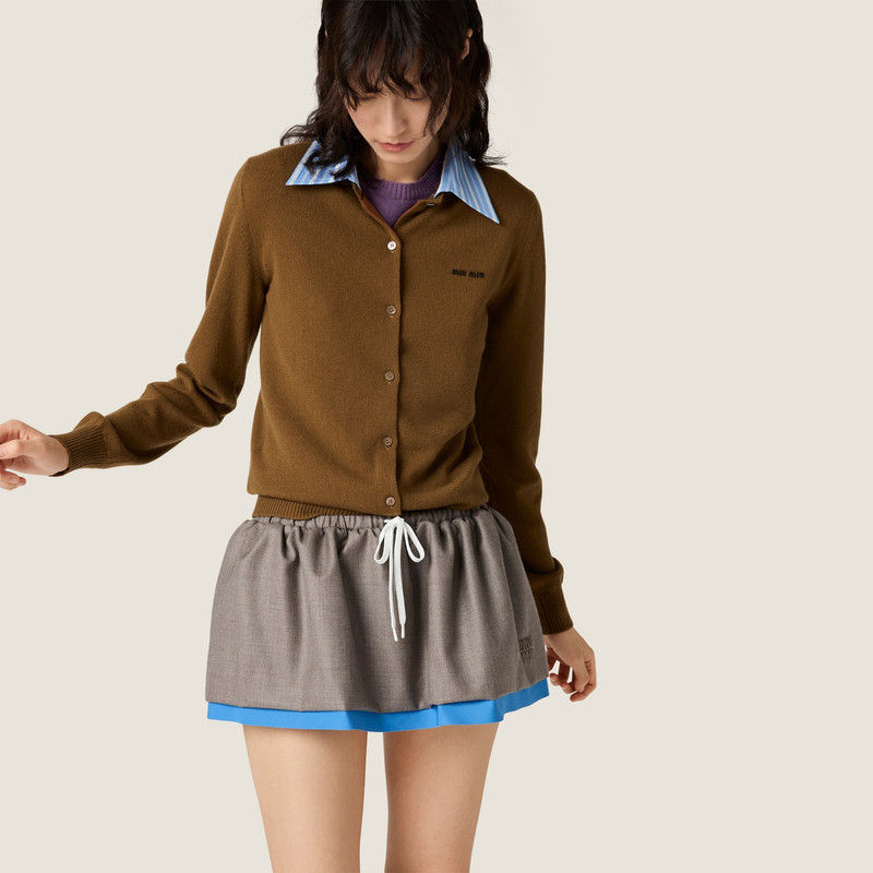 Miu Miu Cashmere cardigan with collar outlook