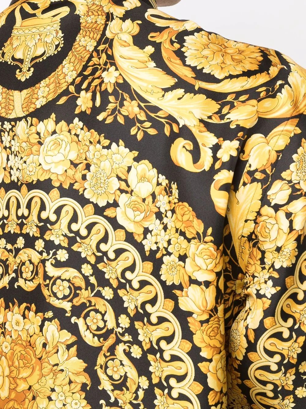 baroque-print silk shirt - 5