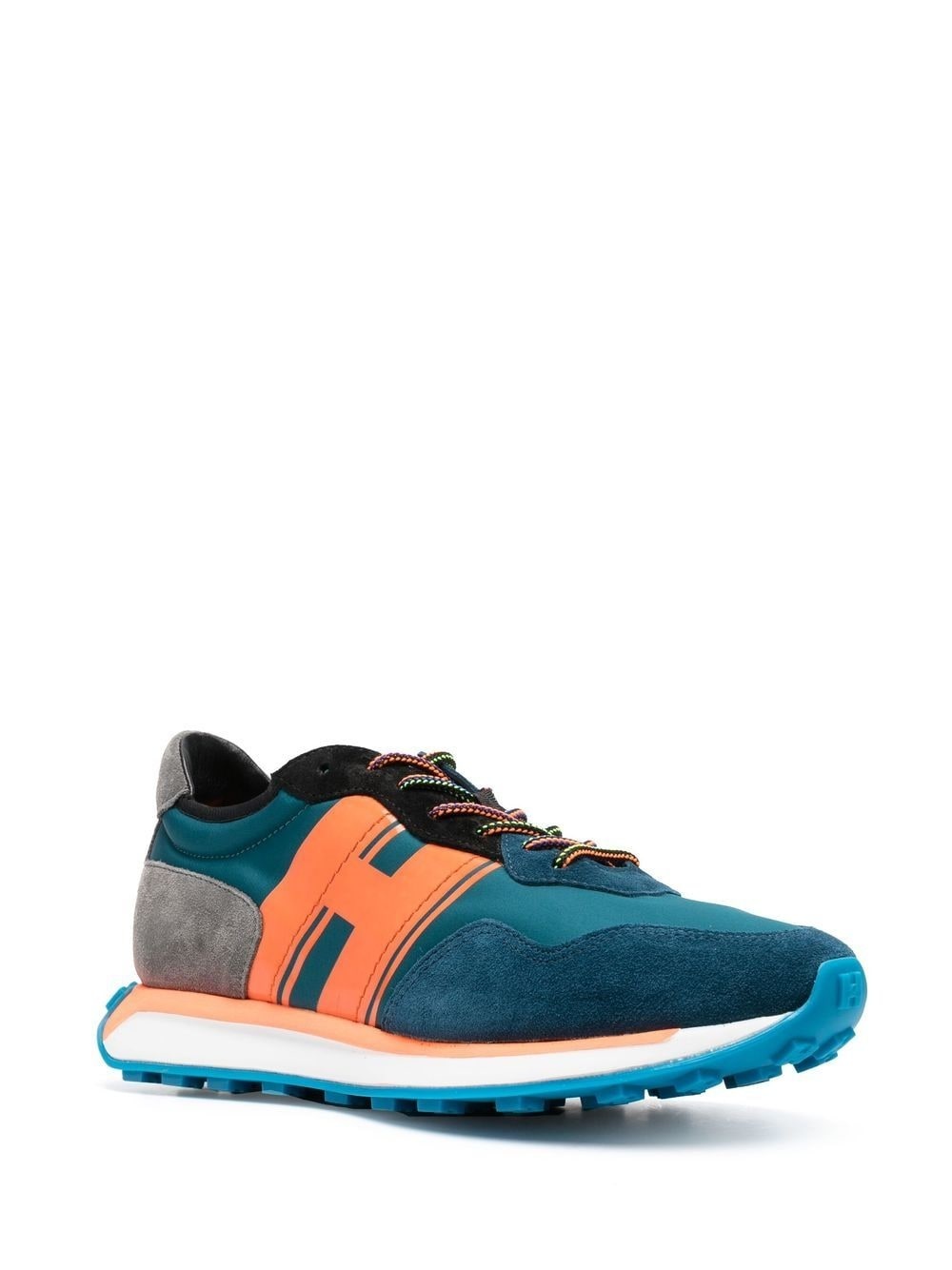 logo-print low-top sneakers - 2