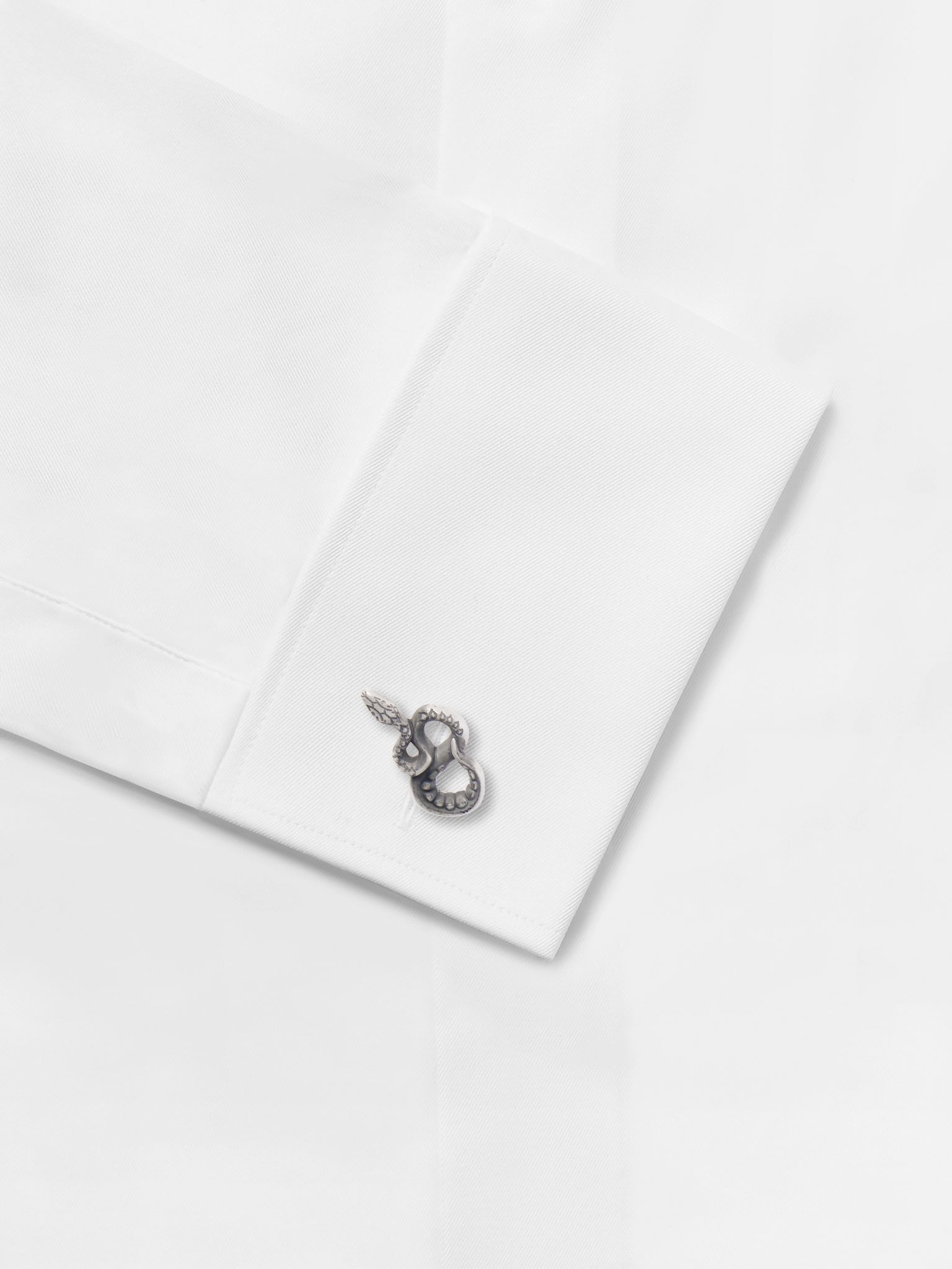 The Legend Of The Zodiac Stainless Steel Cufflinks Silver - 2