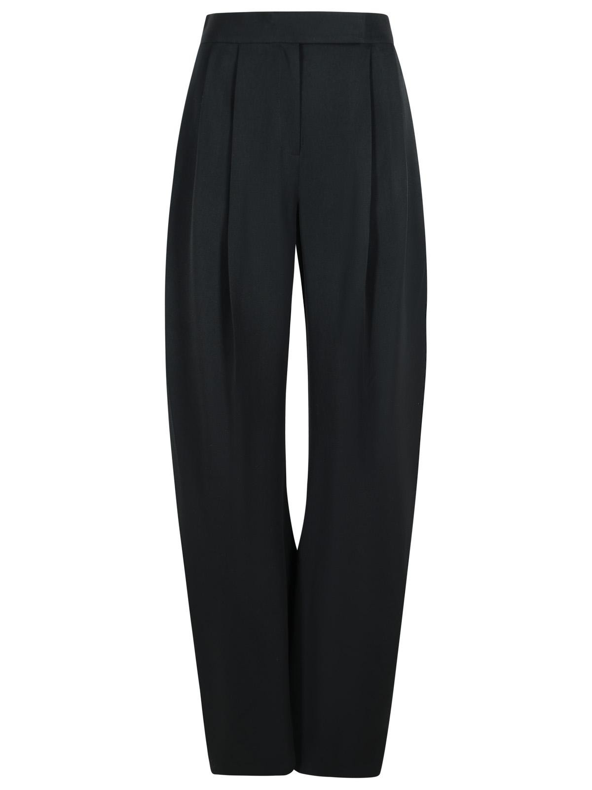 The Attico 'Gary' Long Black Virgin Wool Pants Women - 1