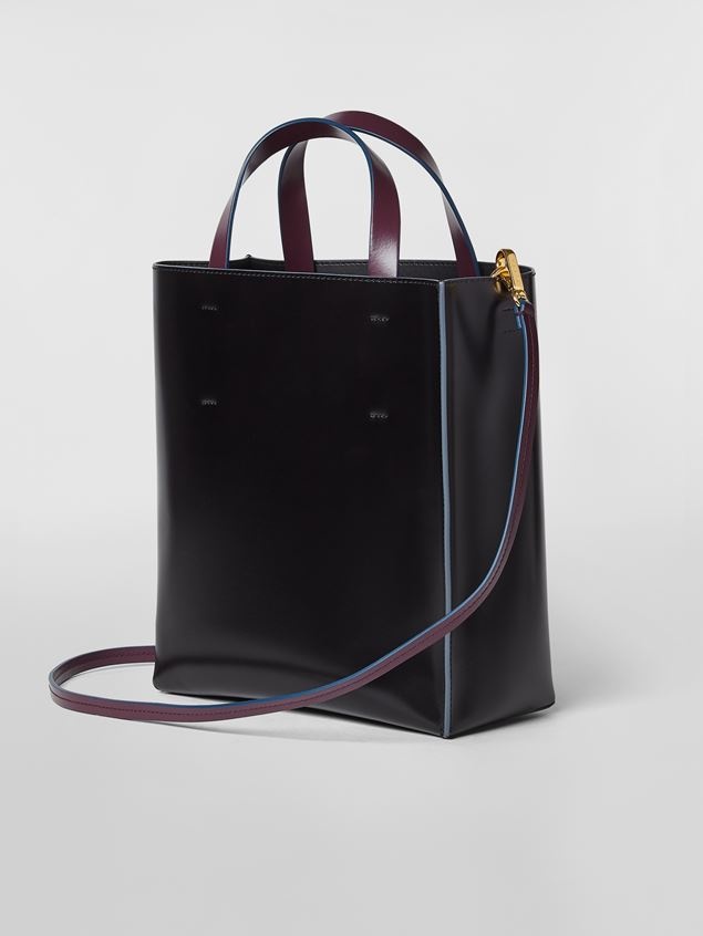 MUSEO SHOPPING BAG IN SHINY SMOOTH CALFSKIN - 3