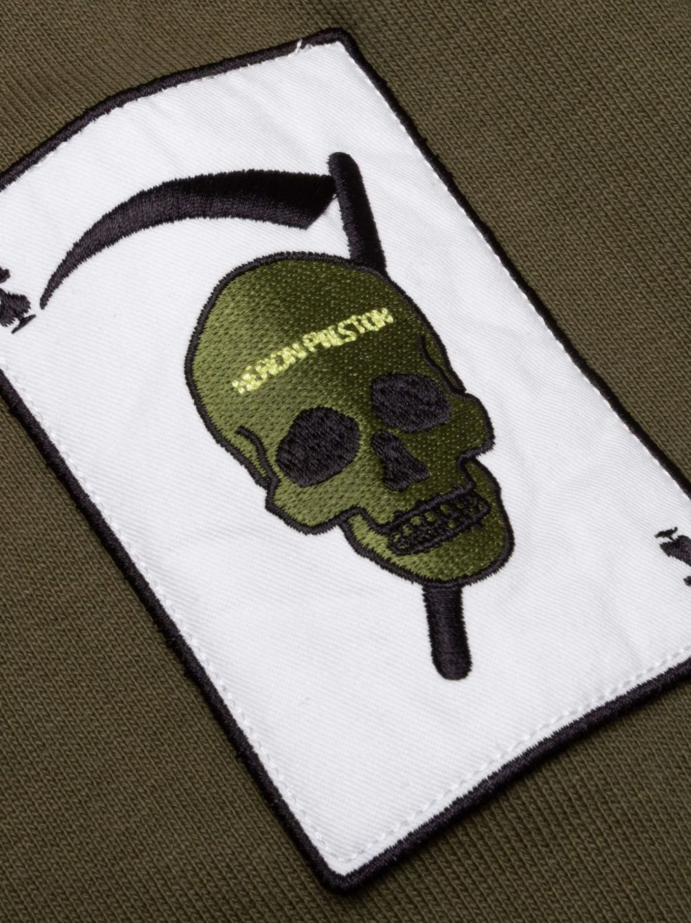 Preston Racing skull-patch hoodie - 5