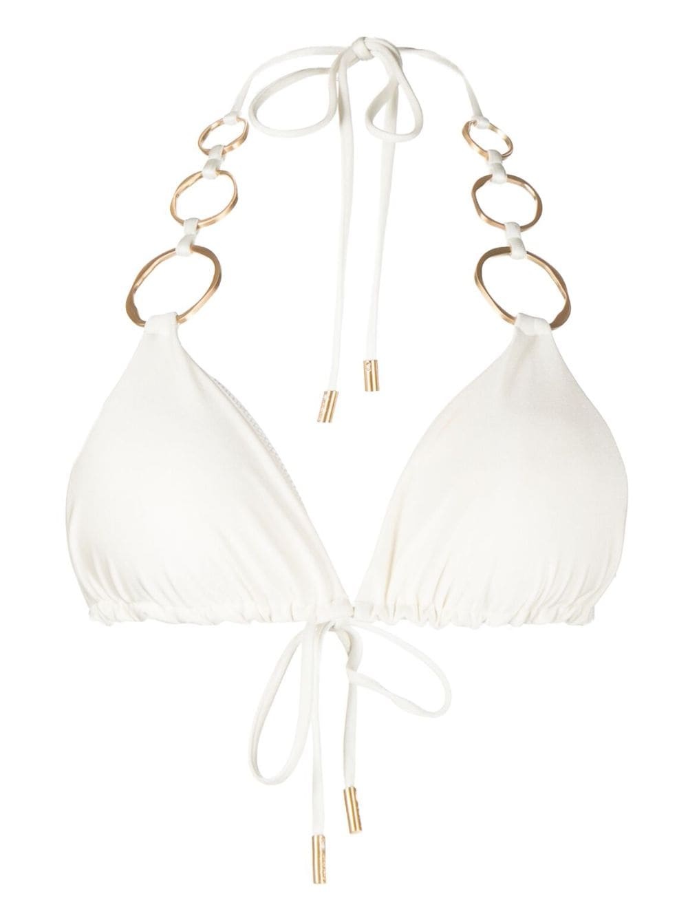 Zoey ring-detail bikini top - 1