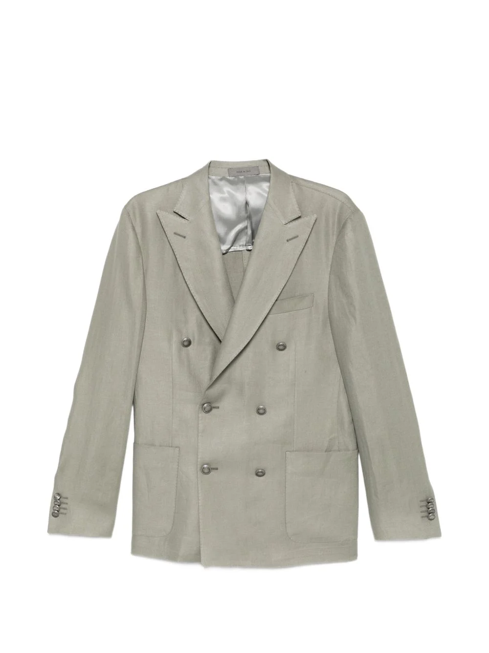 Academy Light double-breasted patch-pocket jacket - 1