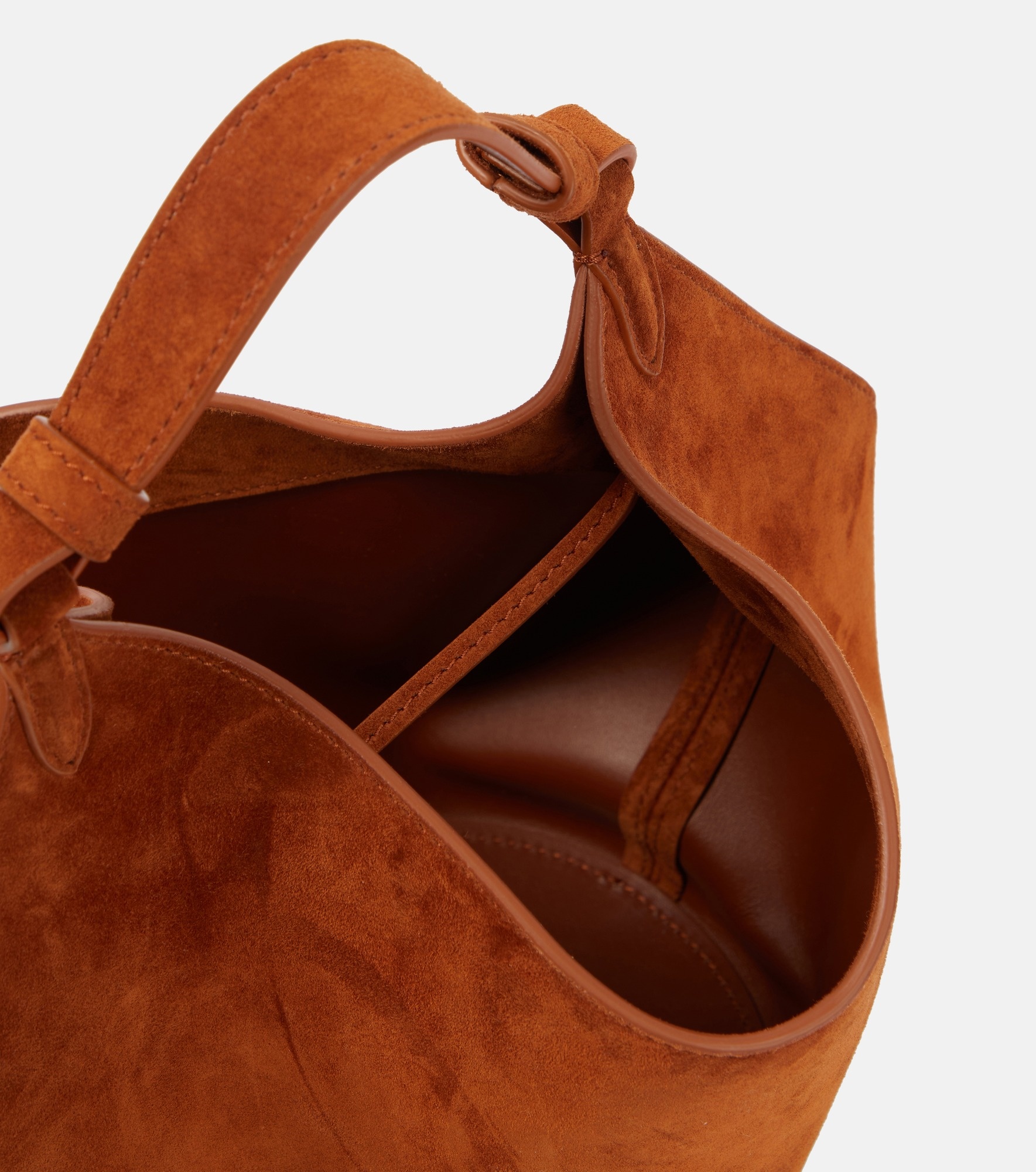 Lotus Mini suede tote bag - 3