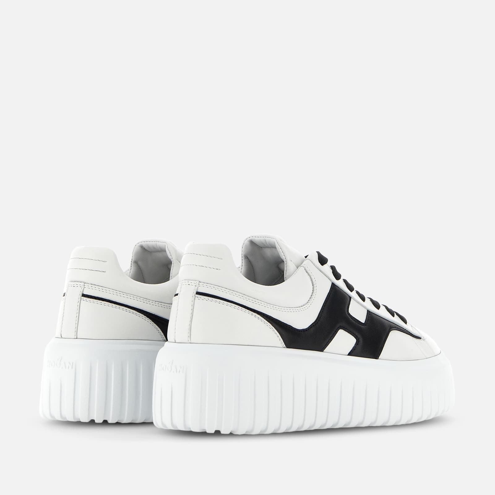 スニーカー HOGAN SNEAKERS BLACK - WHITE HOGAN Sneakers Hogan H-Stripes Black White | REVERSIBLE