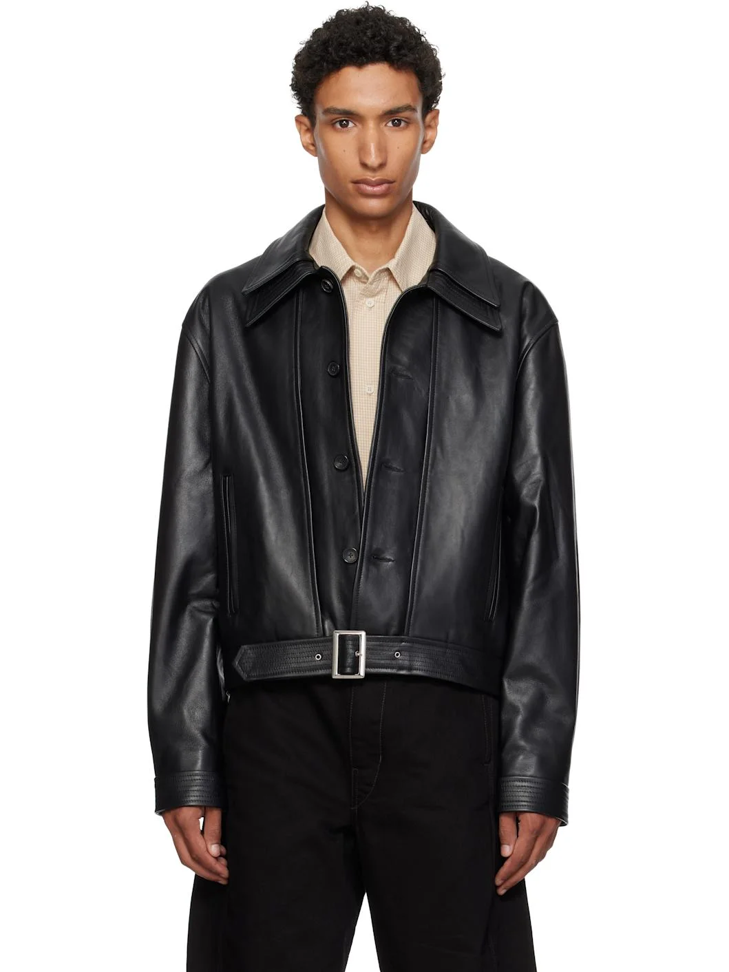 Black Rafe Leather Jacket - 1