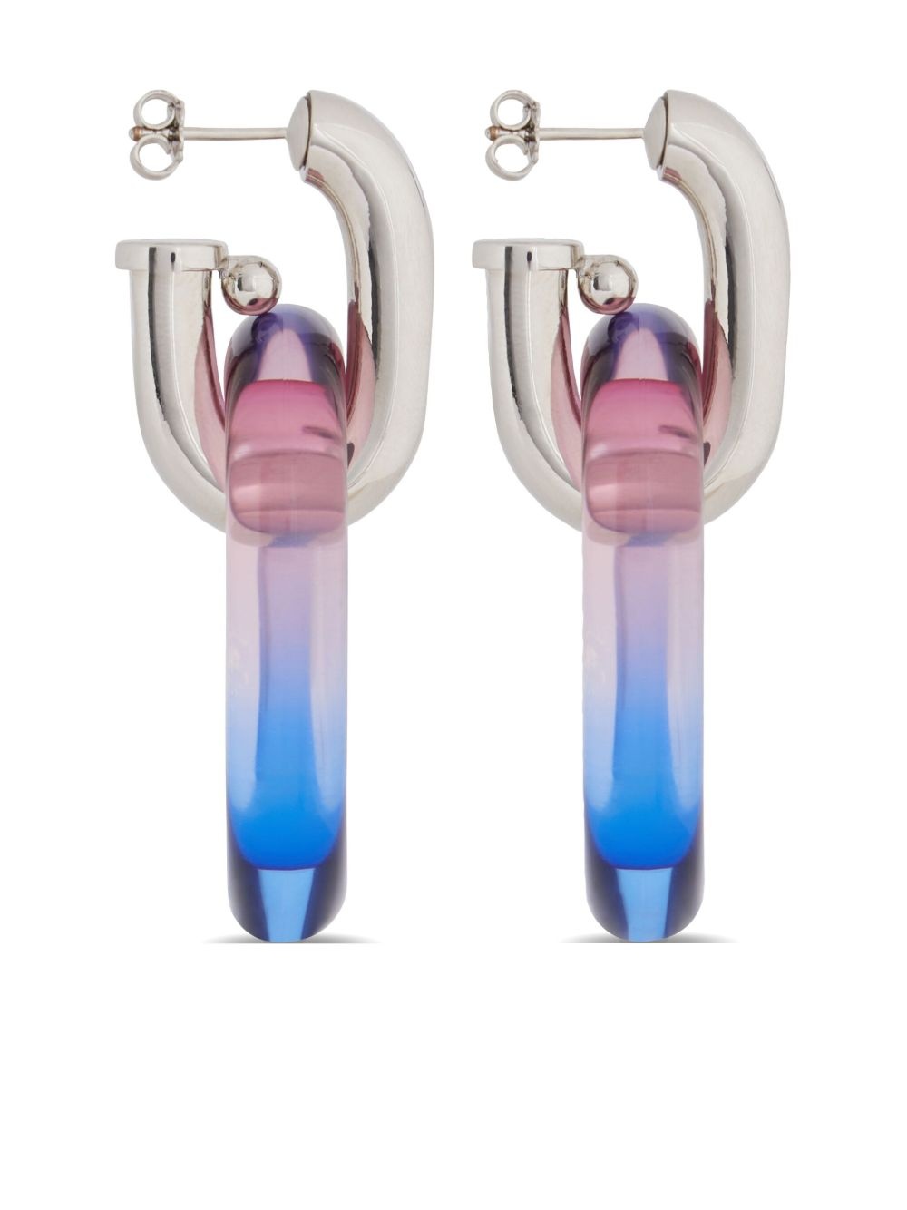 XL Link Oversized Tie-Dye earrings - 5