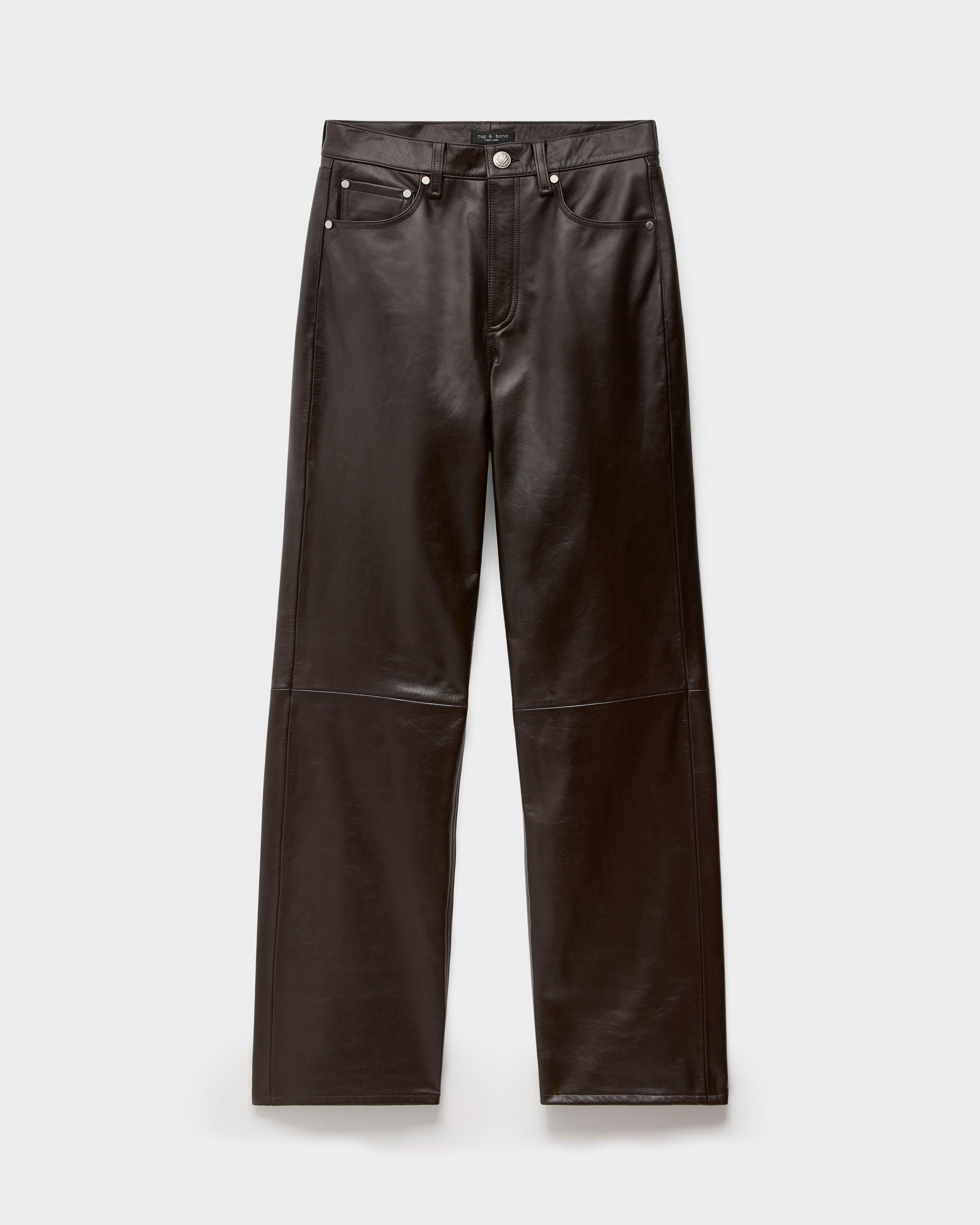 Shea Relaxed Leather Pants - 1