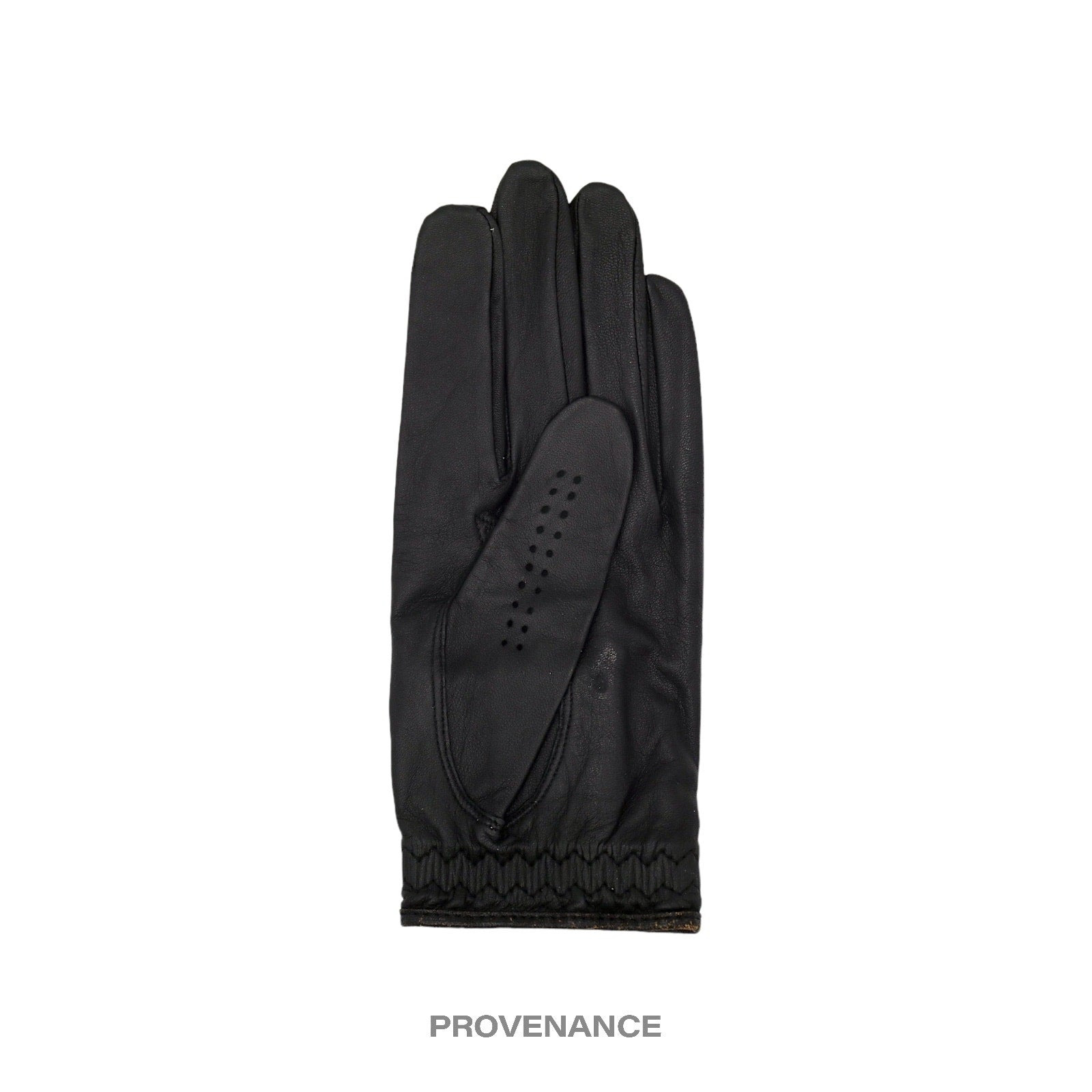 Burberry Golf Glove - Black Leather Nova Check M - 2