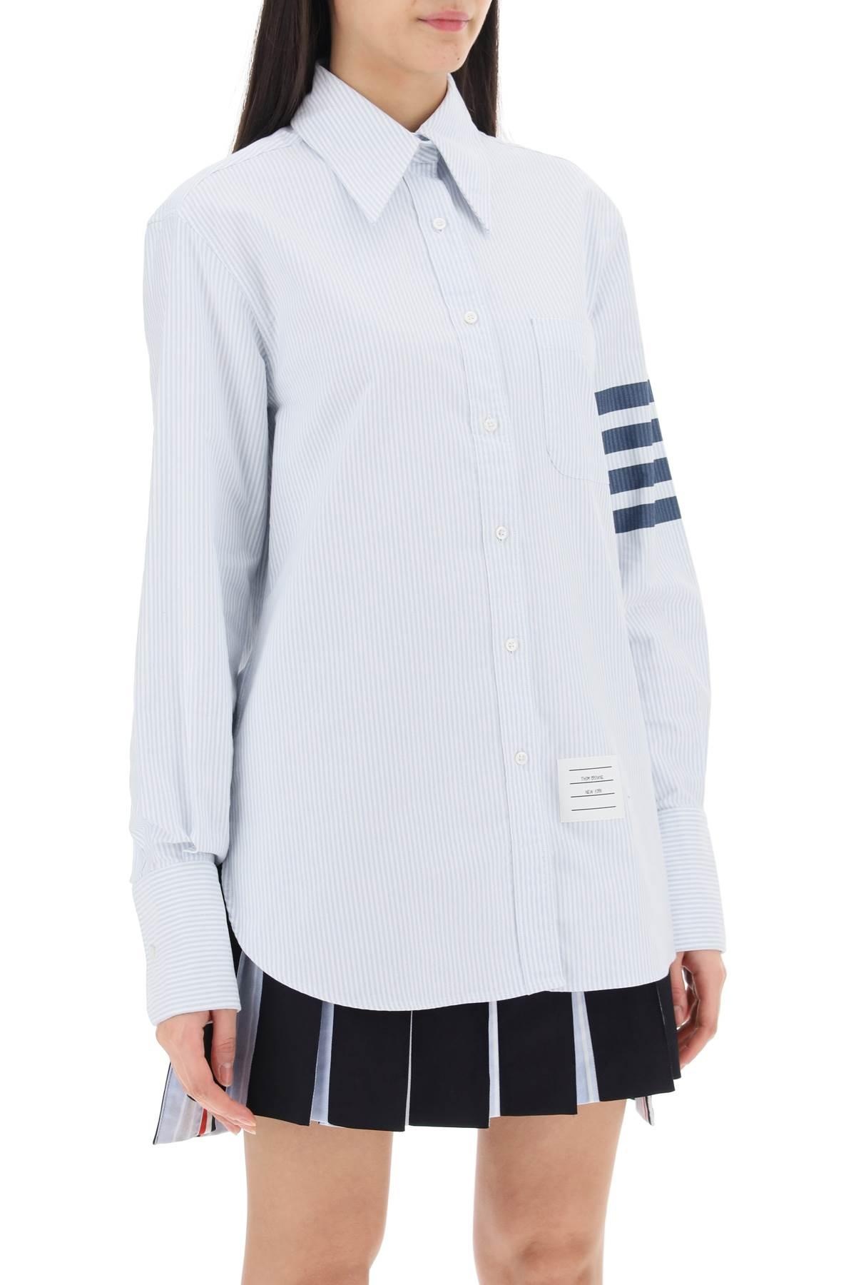 Striped oxford shirt with pointed collar - 3