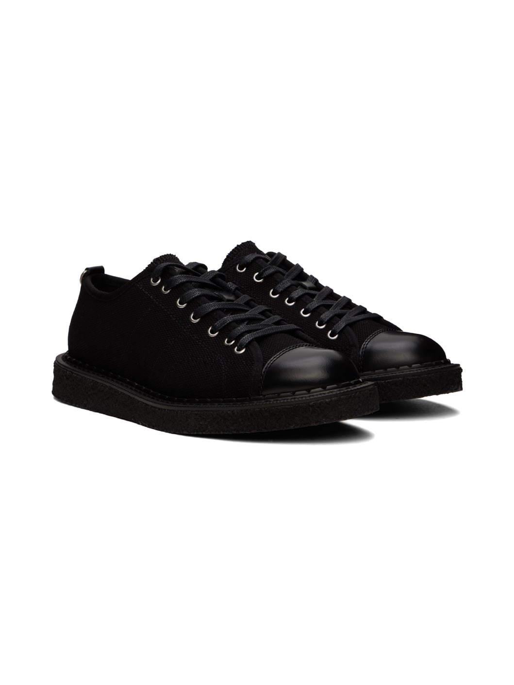 Black George Cox Edition Canvas Monkey Sneakers - 4