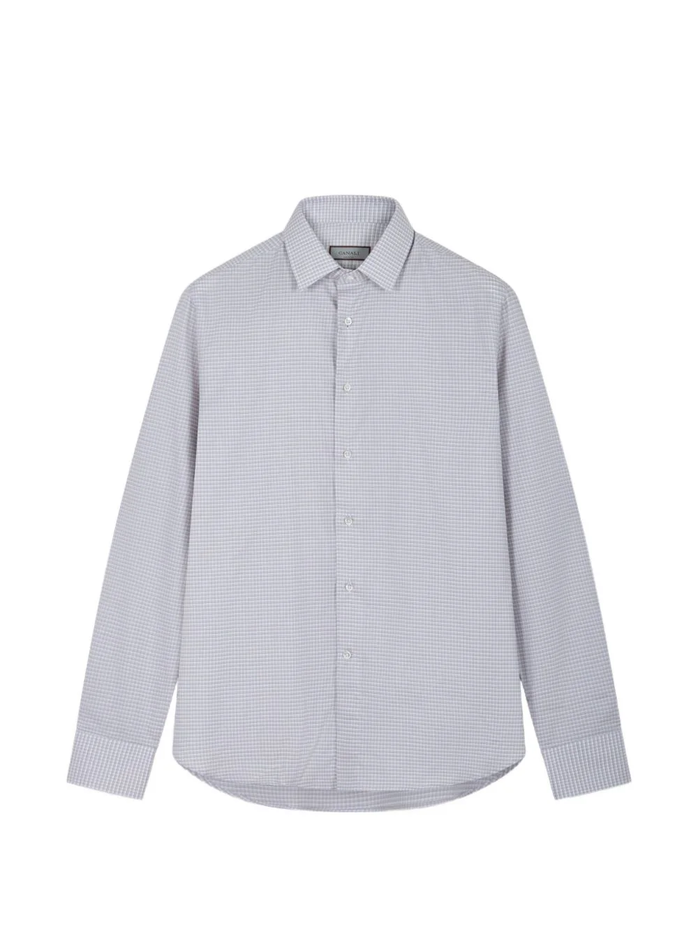 patterned cotton shirt - 1