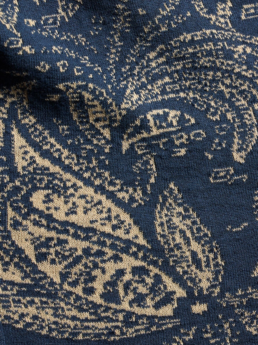 KNIT BLAZER WITH PAISLEY DESIGN - 6