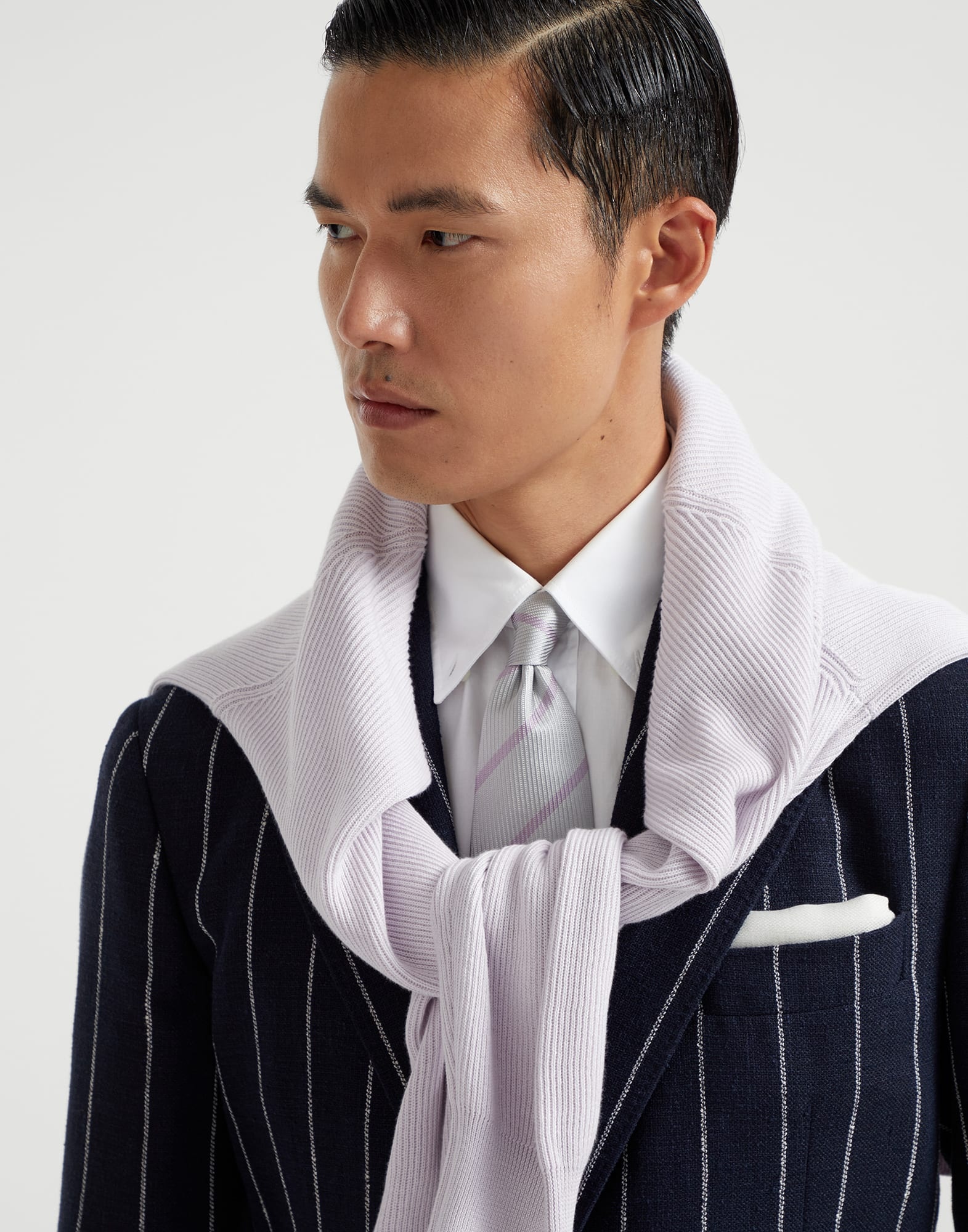Striped silk tie - 3