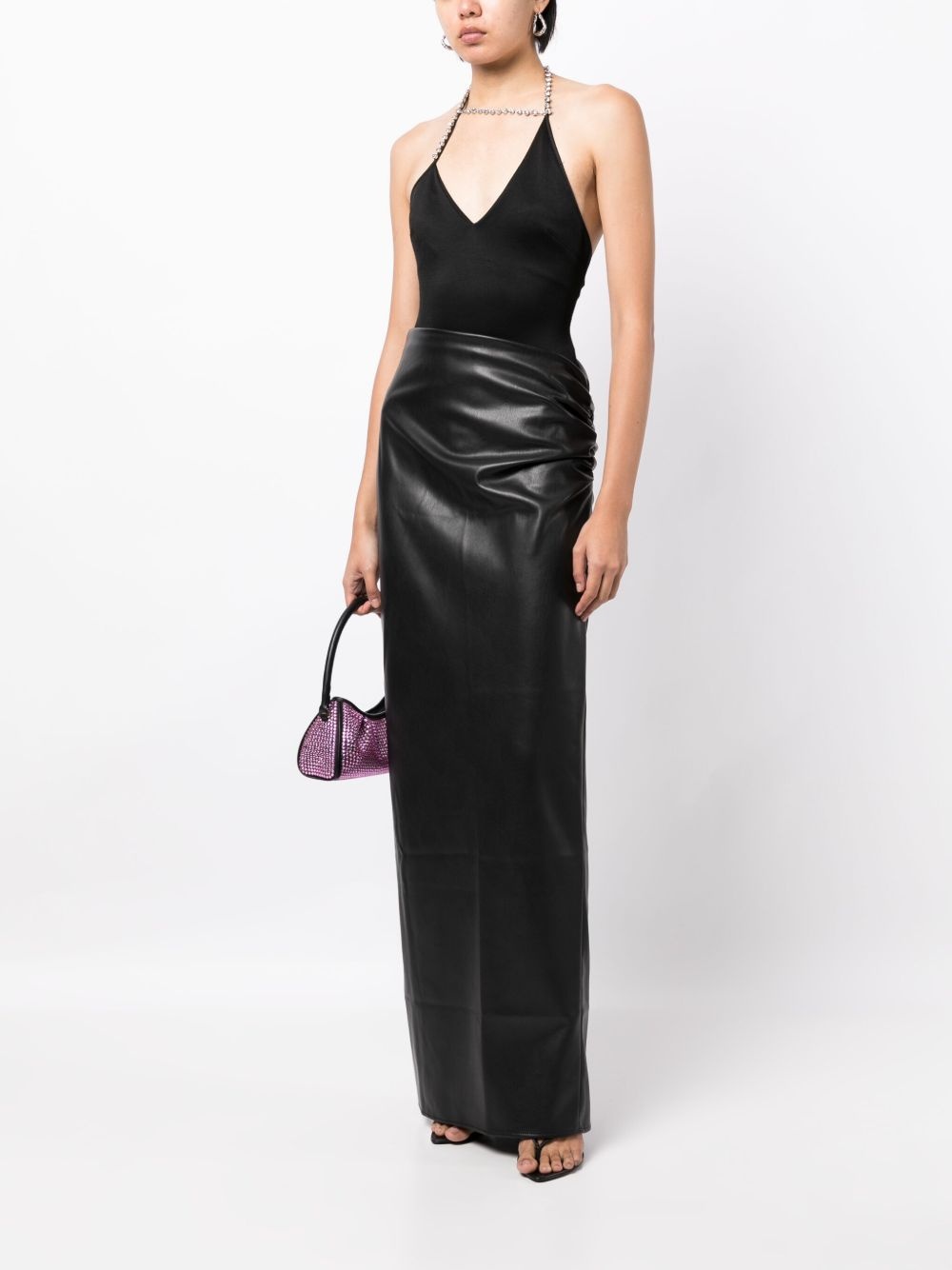 ruched-detailing high-waist skirt - 2