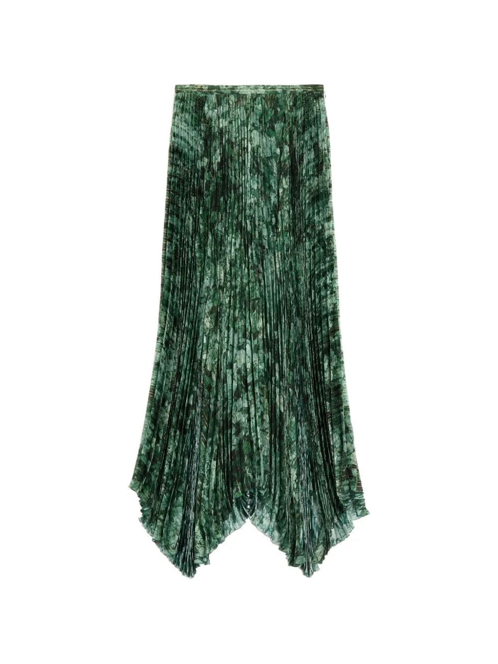 long skirt in Pekin Lurex Urbs Mosaïque plissé - 1