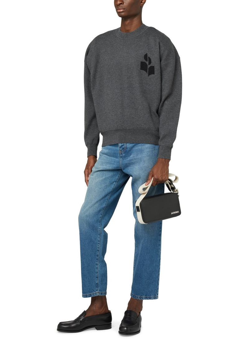 logo-intarsia fine-knit jumper 6