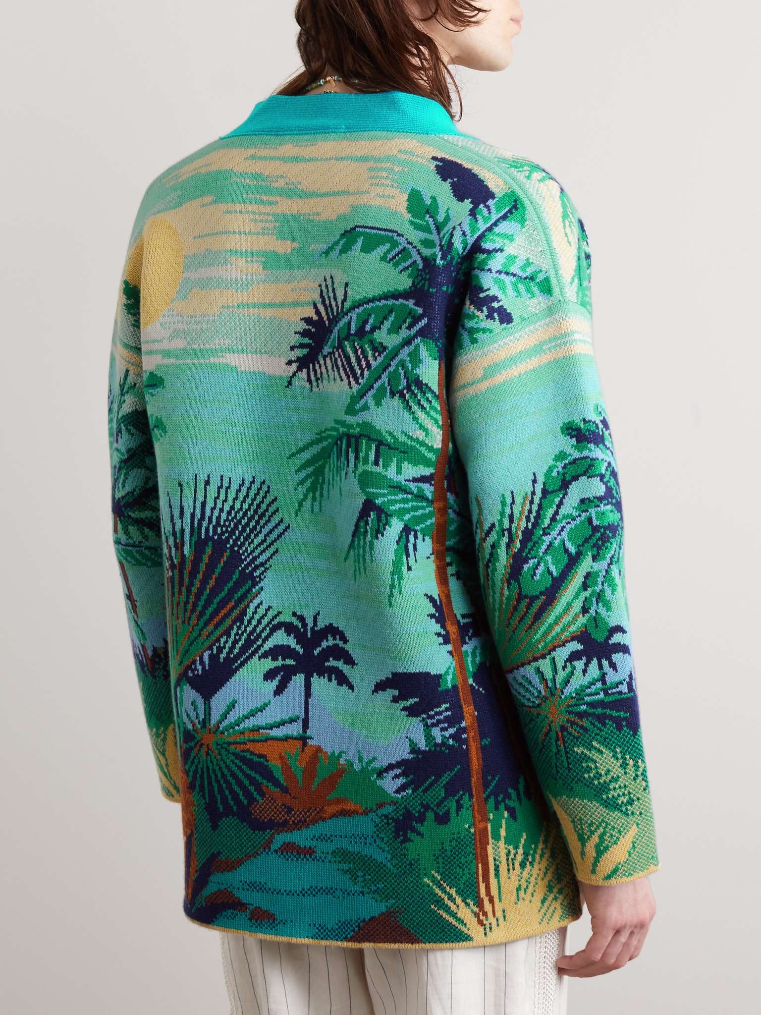 Natural Sanctuary Cashmere-Jacquard Cardigan - 4