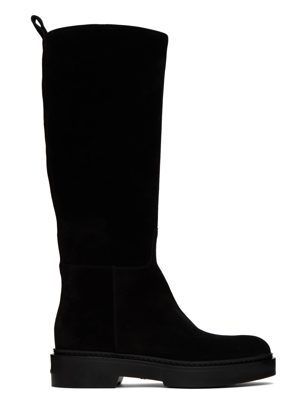 Black Suede Boots - 1