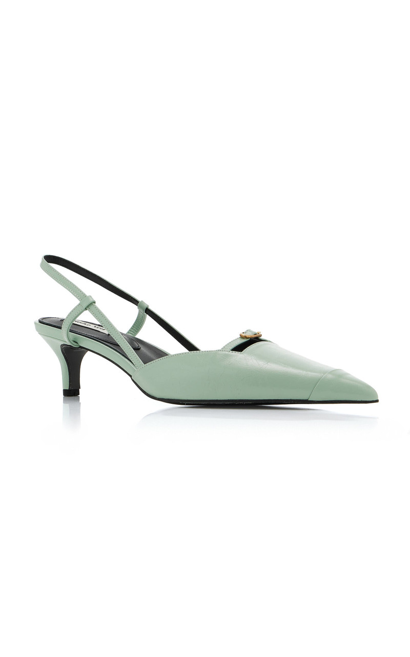 REIKE NEN Sia Leather Slingback Pumps green outlook