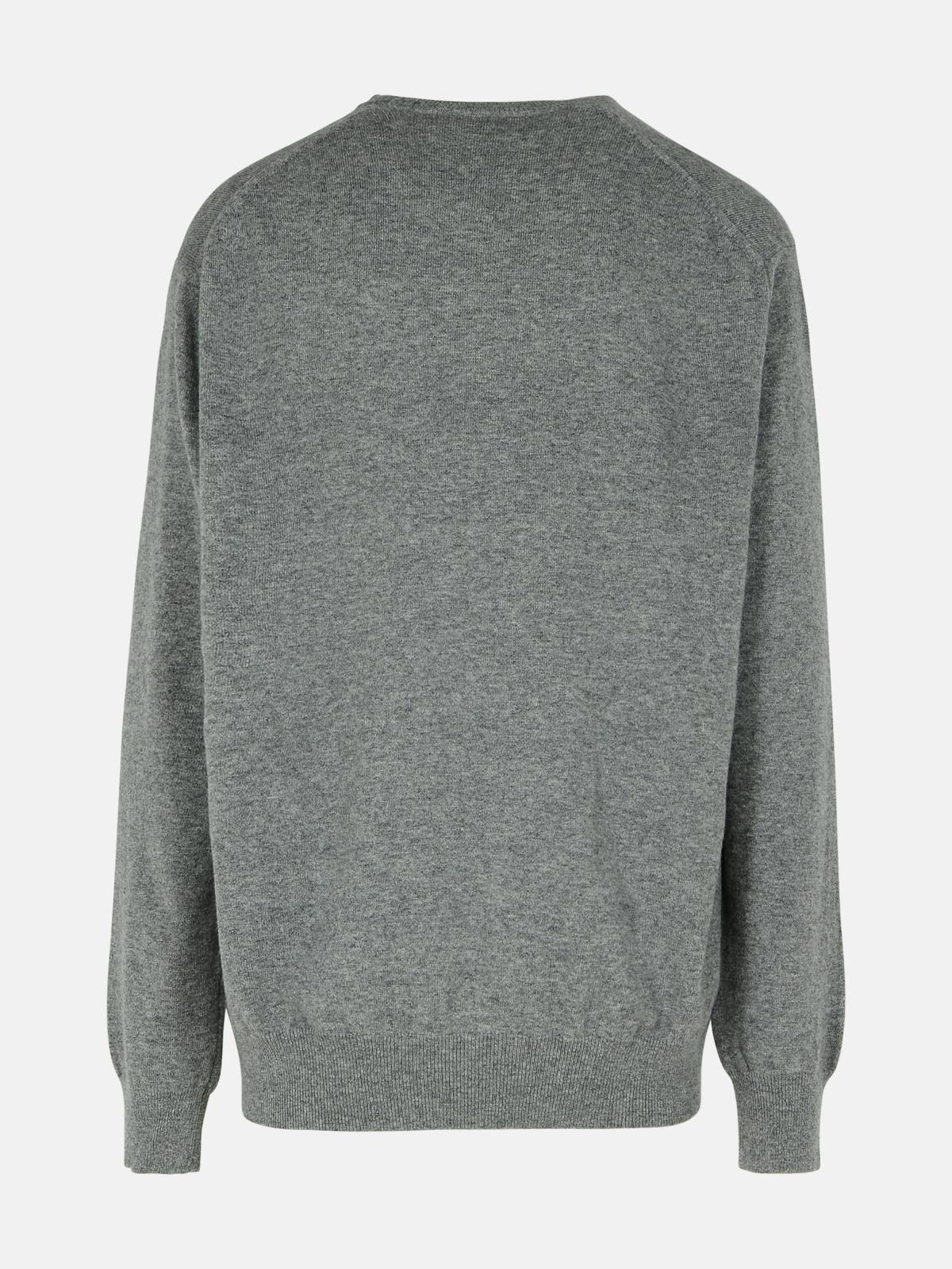 GREY WOOL SWEATER - 3