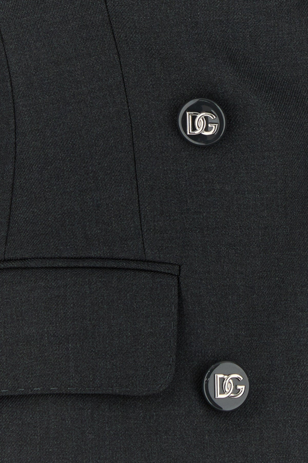 Dolce & Gabbana Women Dark Grey Wool Blazer - 3