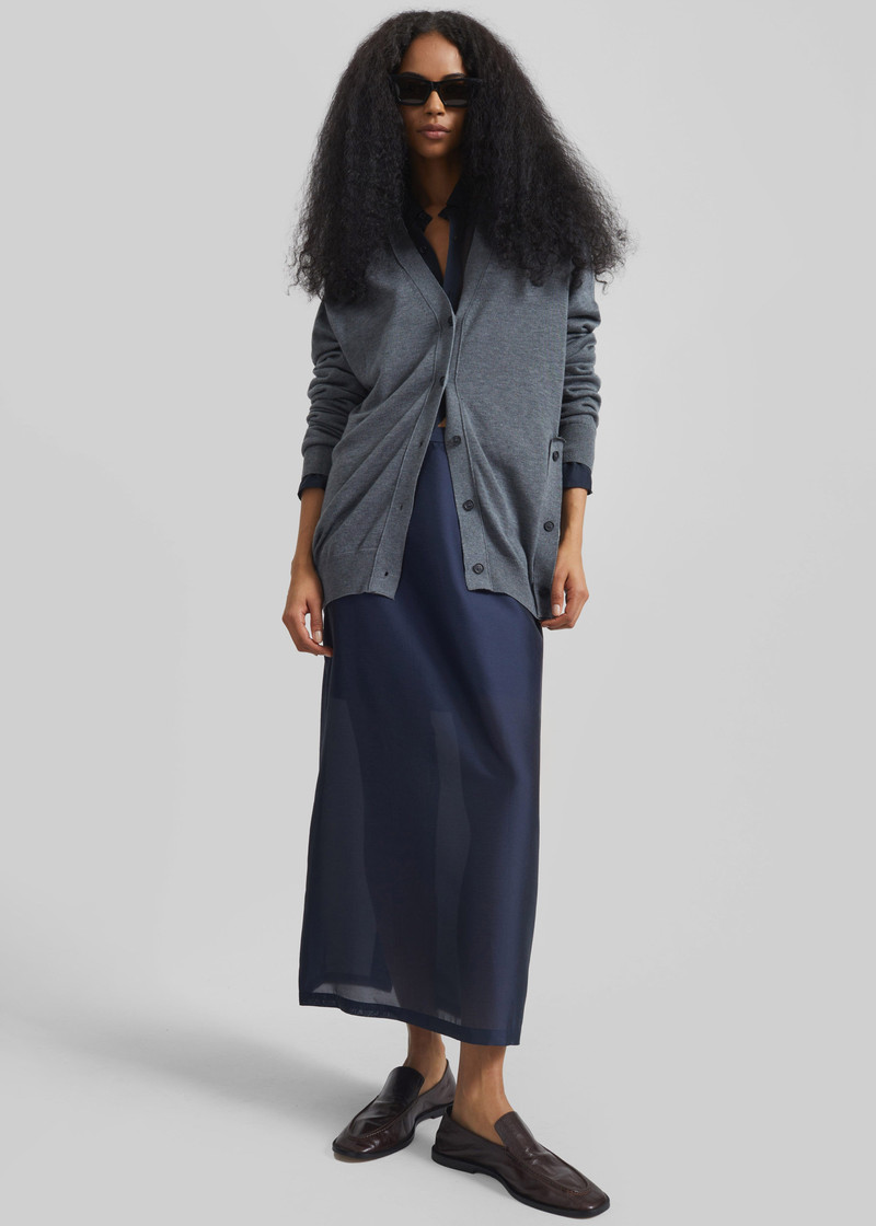 Calvane Two-Way Cardigan - Grey 8