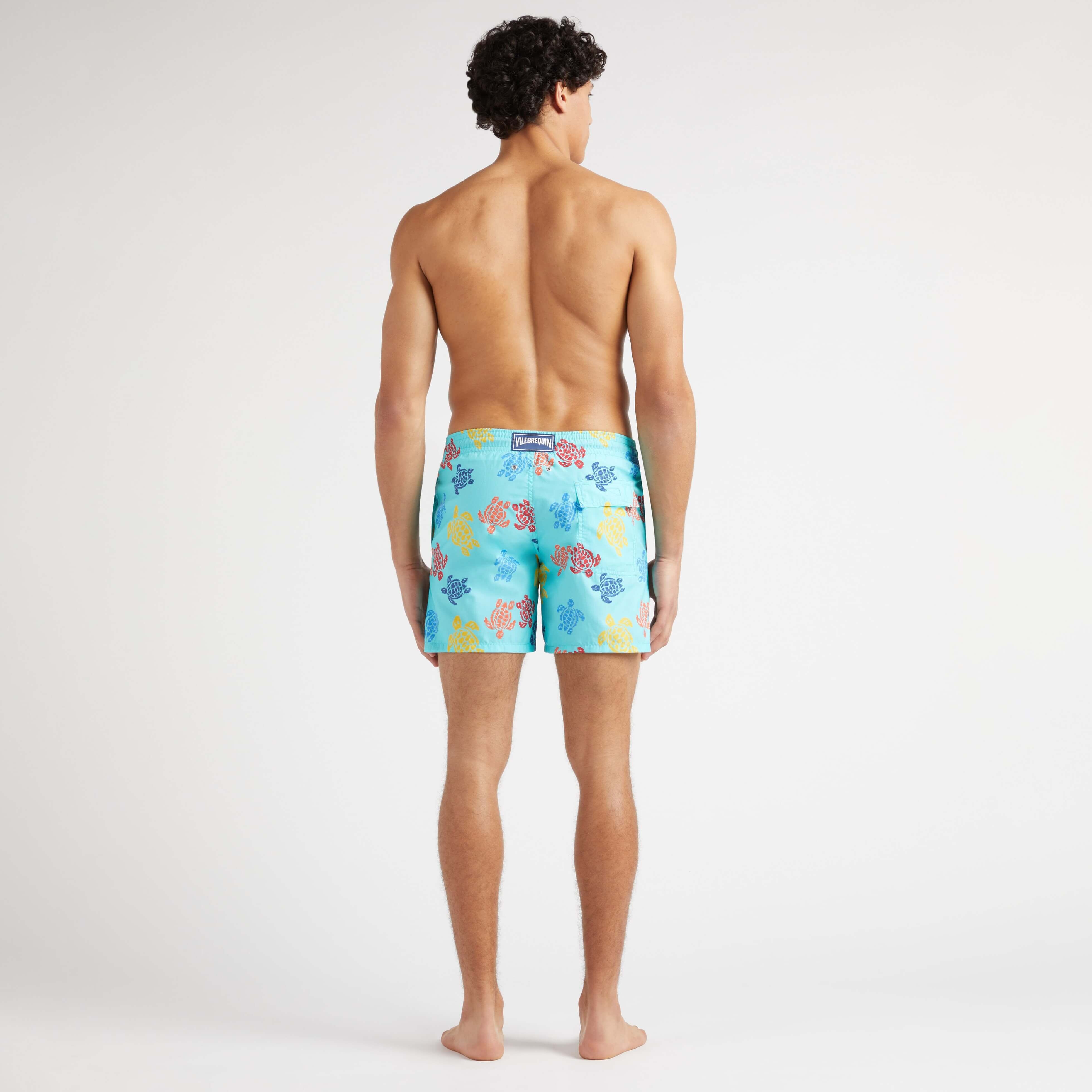 Men Swim Shorts Ronde des Tortues Tricot - Vilebrequin x Falke - 4