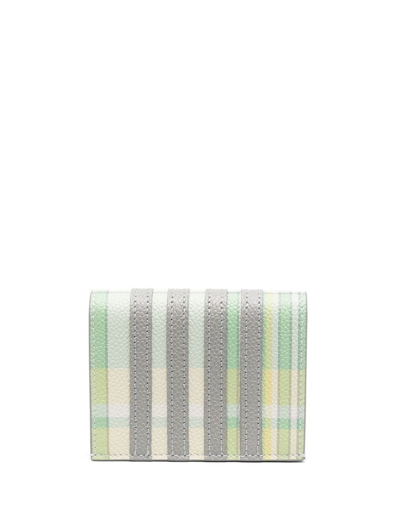 Thom Browne plaid leather wallet outlook