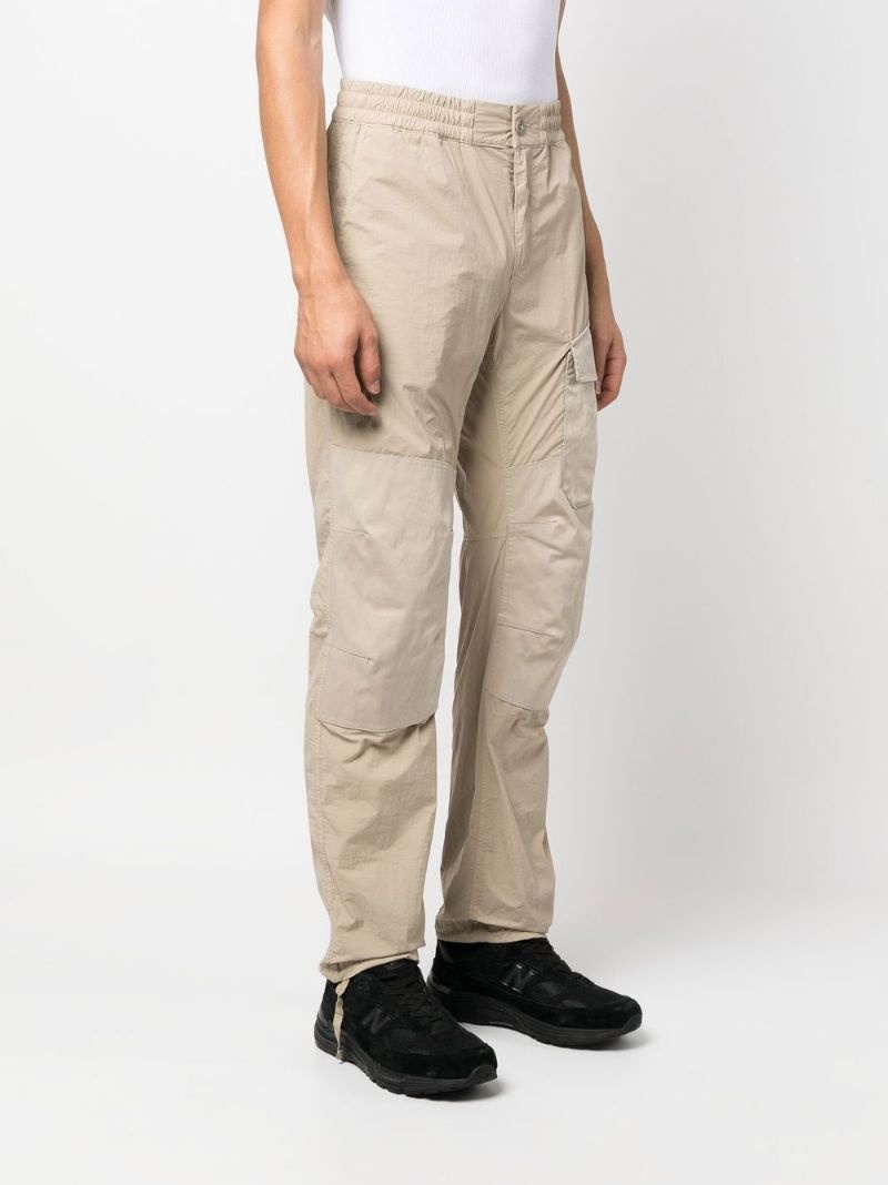 elasticated-waist cargo trousers - 3