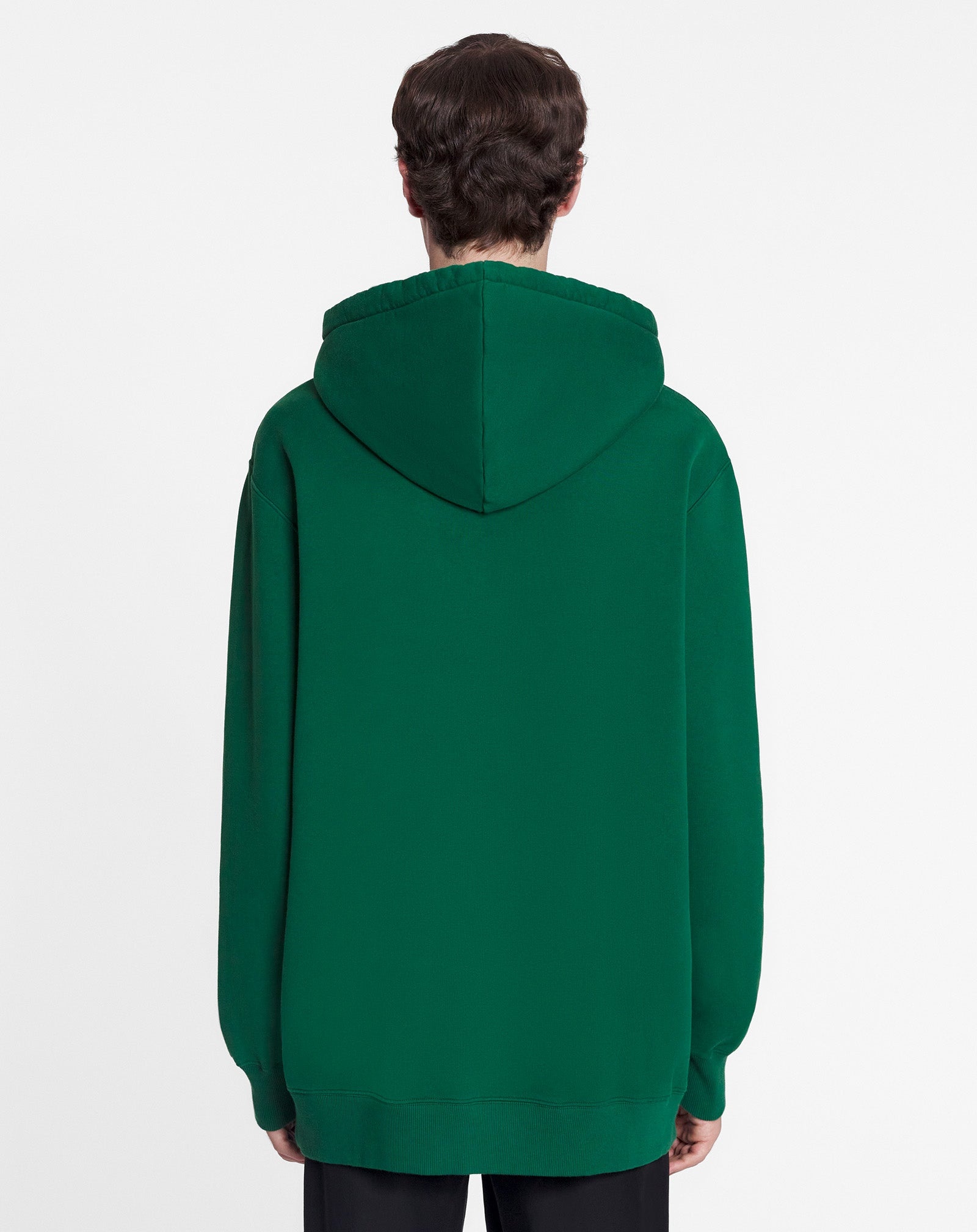 LOOSE-FITTING HOODIE WITH EMBROIDERED LANVIN LOGO - 4